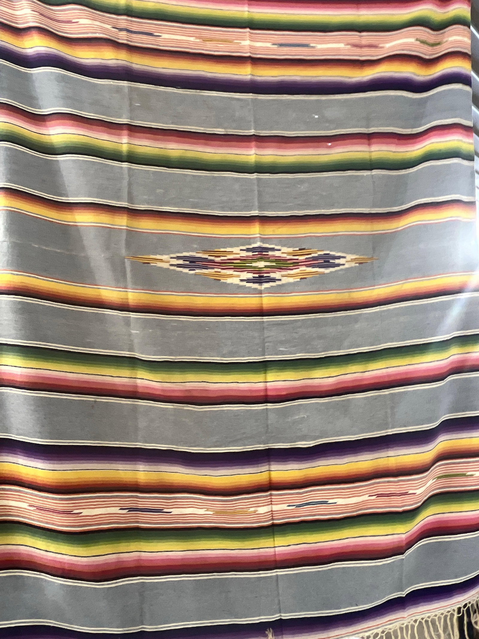 Traditional Mexican Serape: 64x90