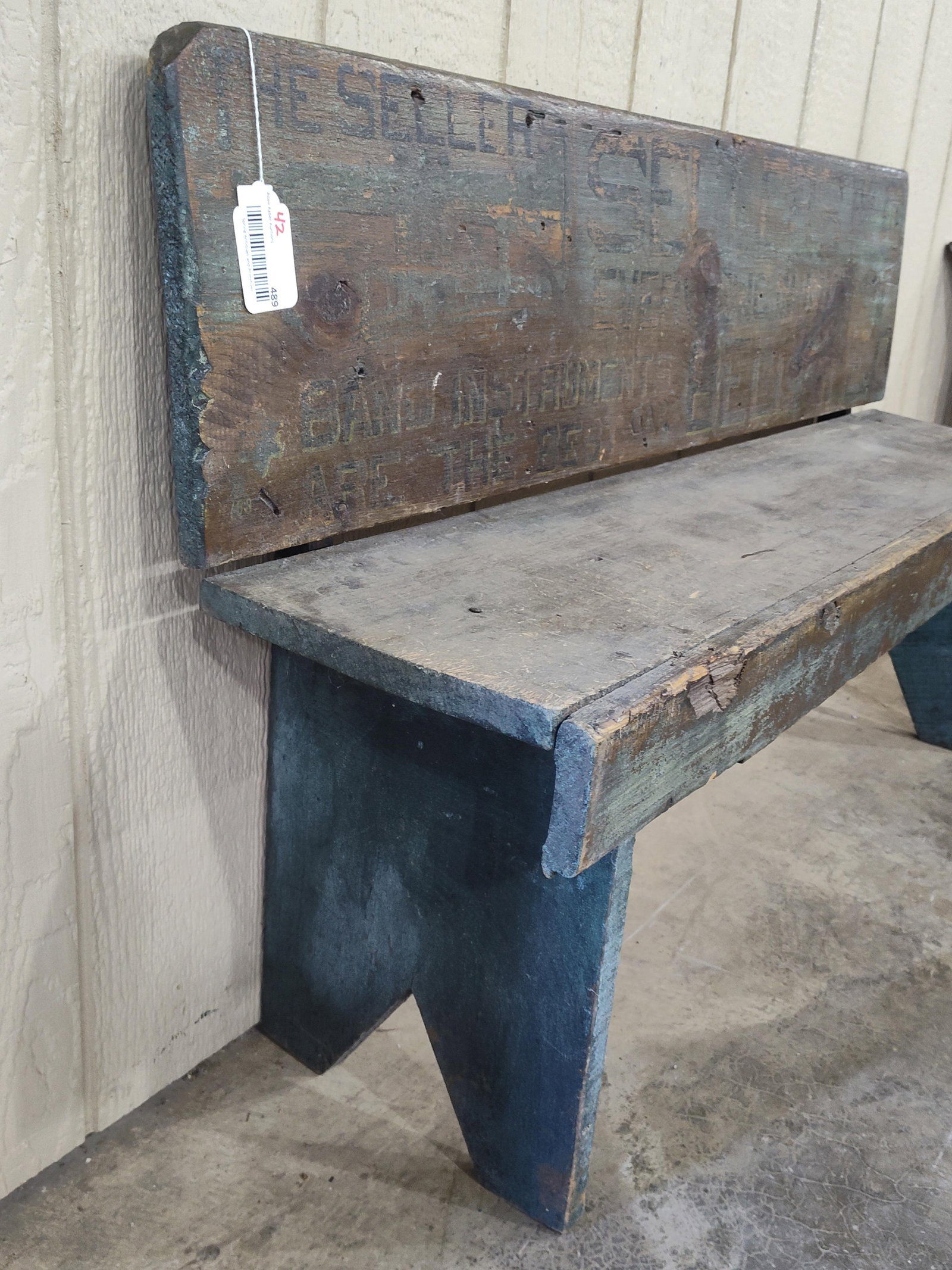 Awesome Painted Advertising Bench - 5
