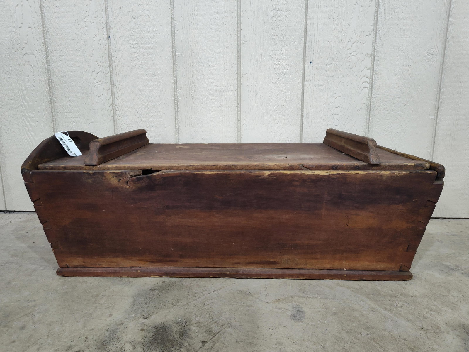 Early painted Dovetailed Dough Box (1 of 10)