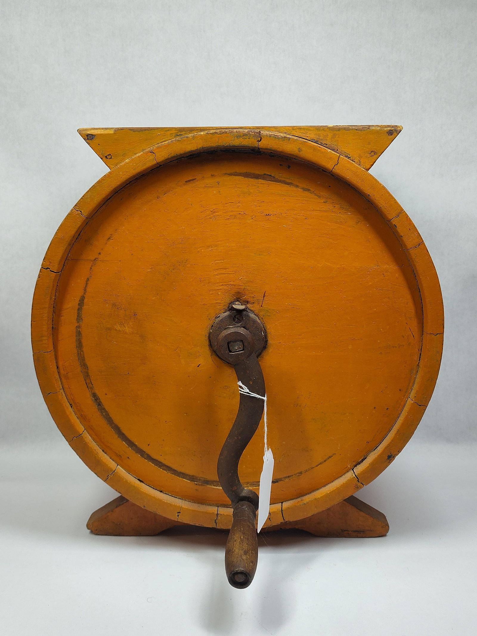 Painted Cylinder Butter Churn (No Lid): .