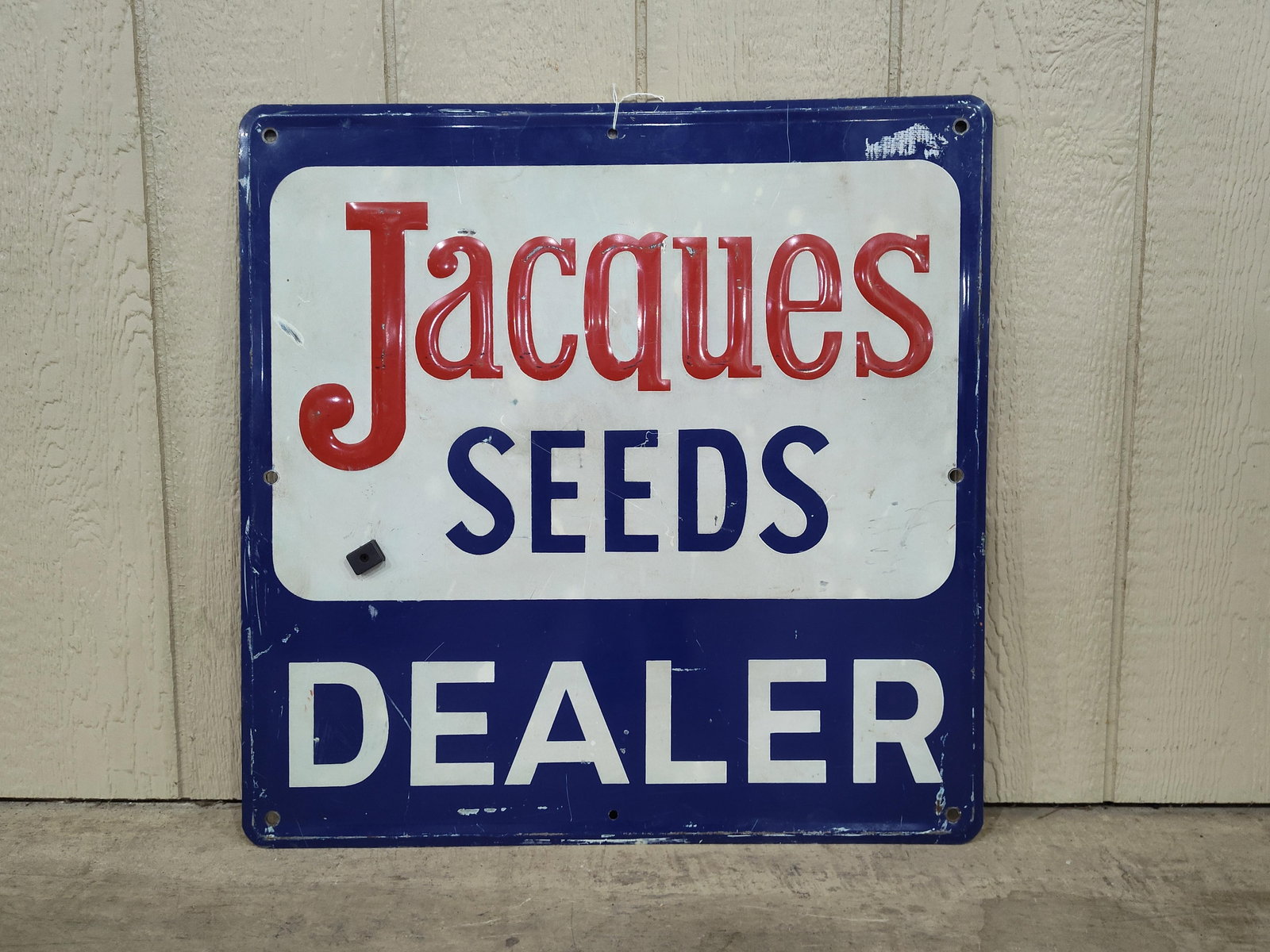 SST Jacques Seeds Dealer embossed sign (1 of 7)