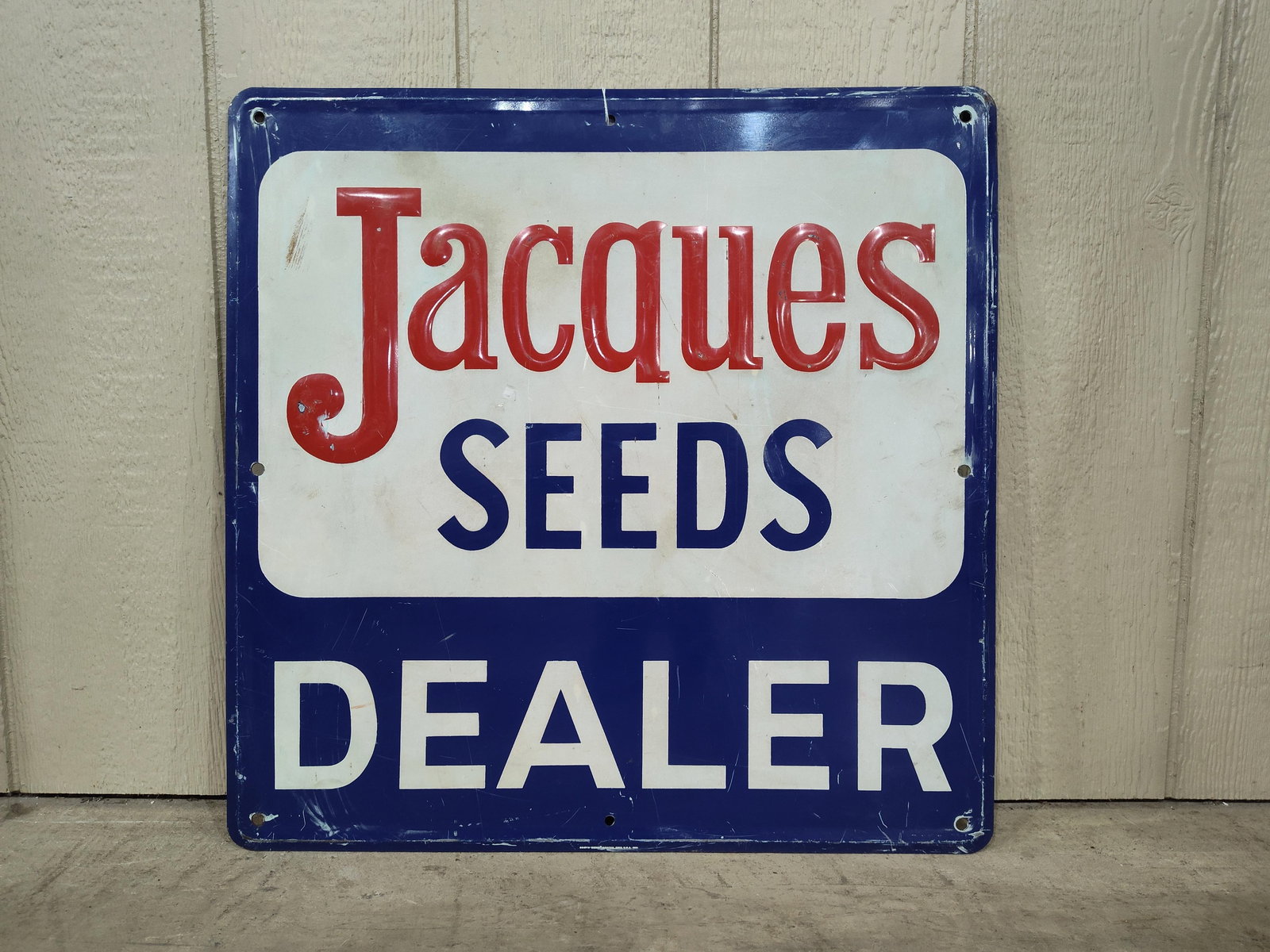 SST Jacques Seeds Dealer embossed sign (1 of 6)