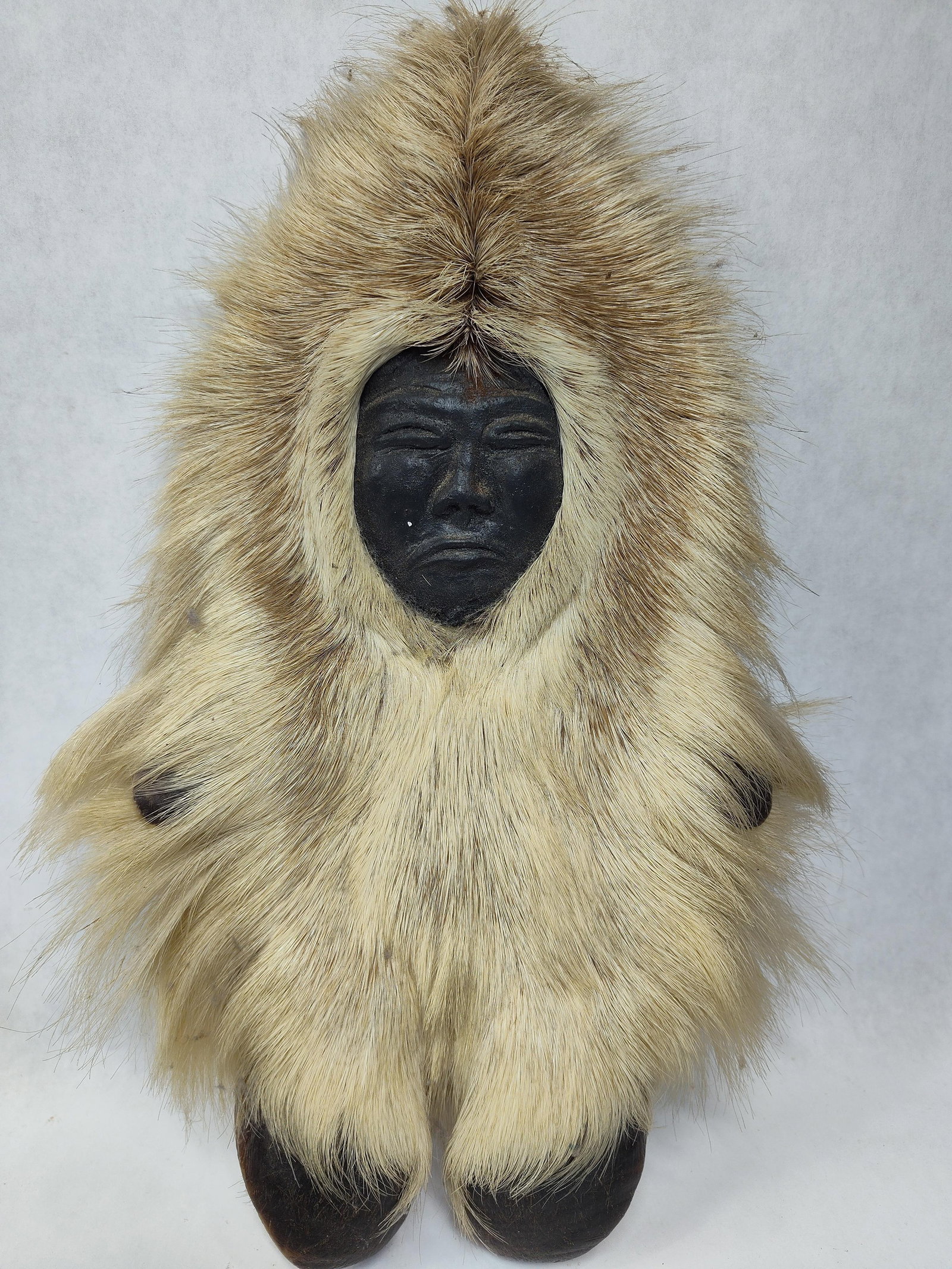 Taxidermy Caribou Foot w/Caribou Man Face: Nice little wall hanger! 7in x 13in.