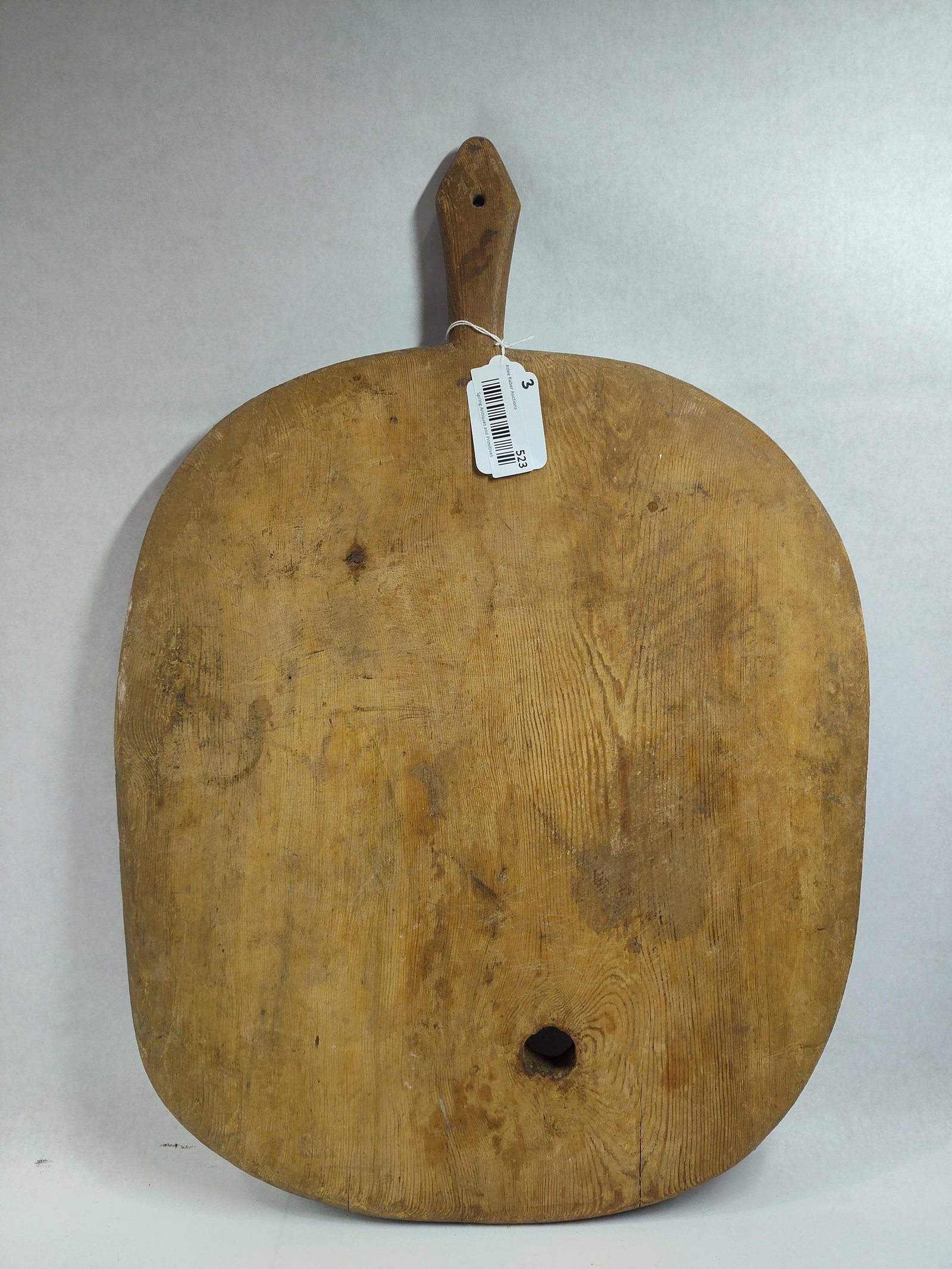 Extra Large Primitive Turkish Handled Bread Board - 3