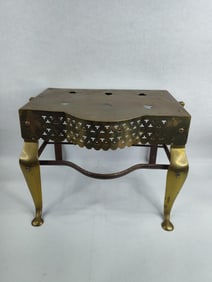 English Brass & Iron Fireplace Footman