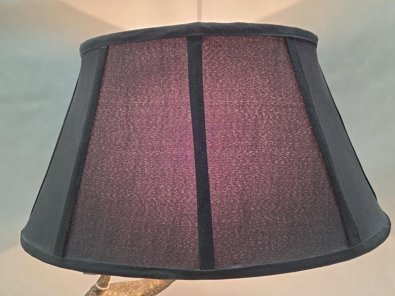 Brass Base Brutalist Umbrella Table Lamp - 2