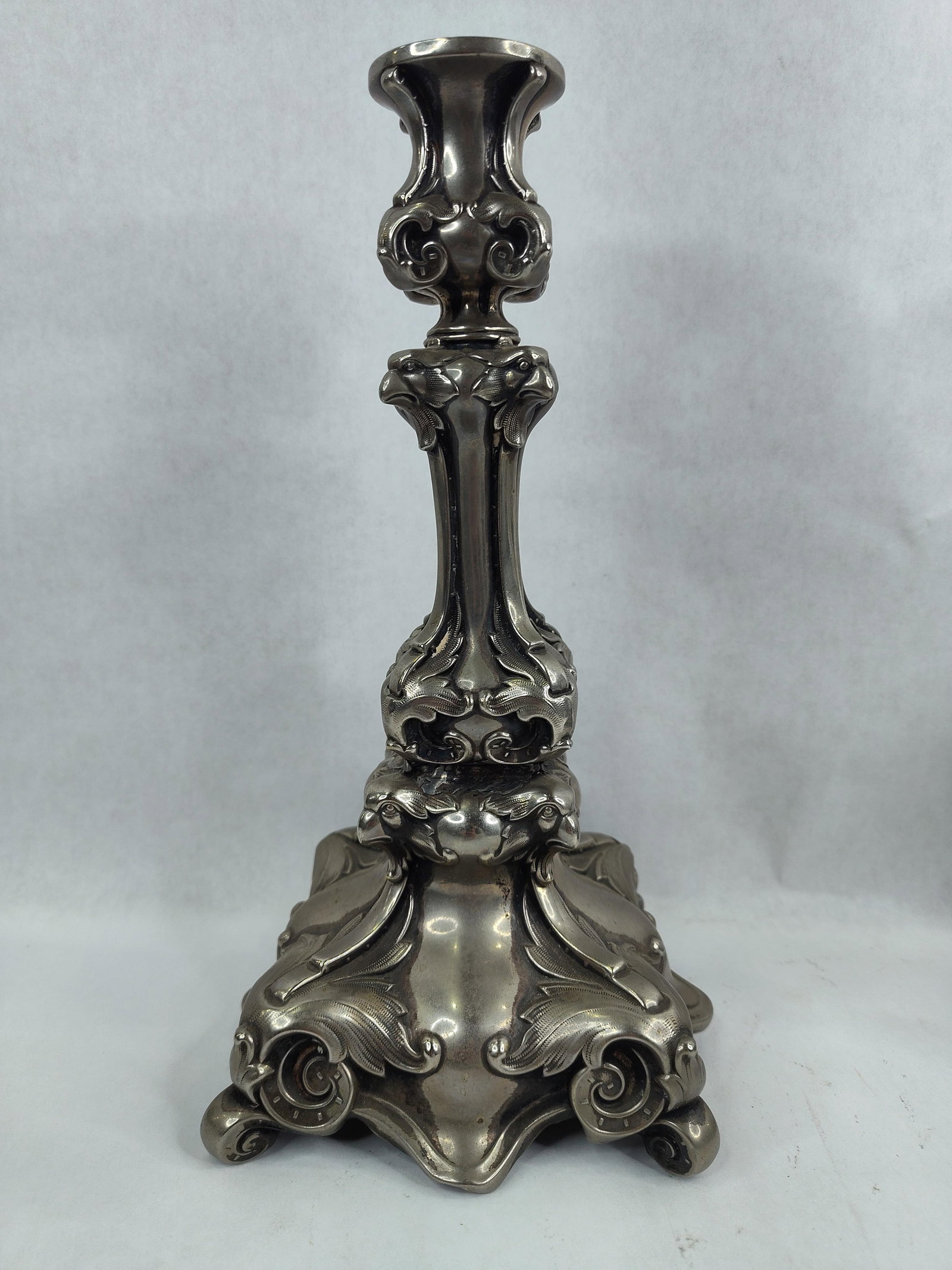 Baroque/Rococo Style Phoenix Head candlesticks - 2