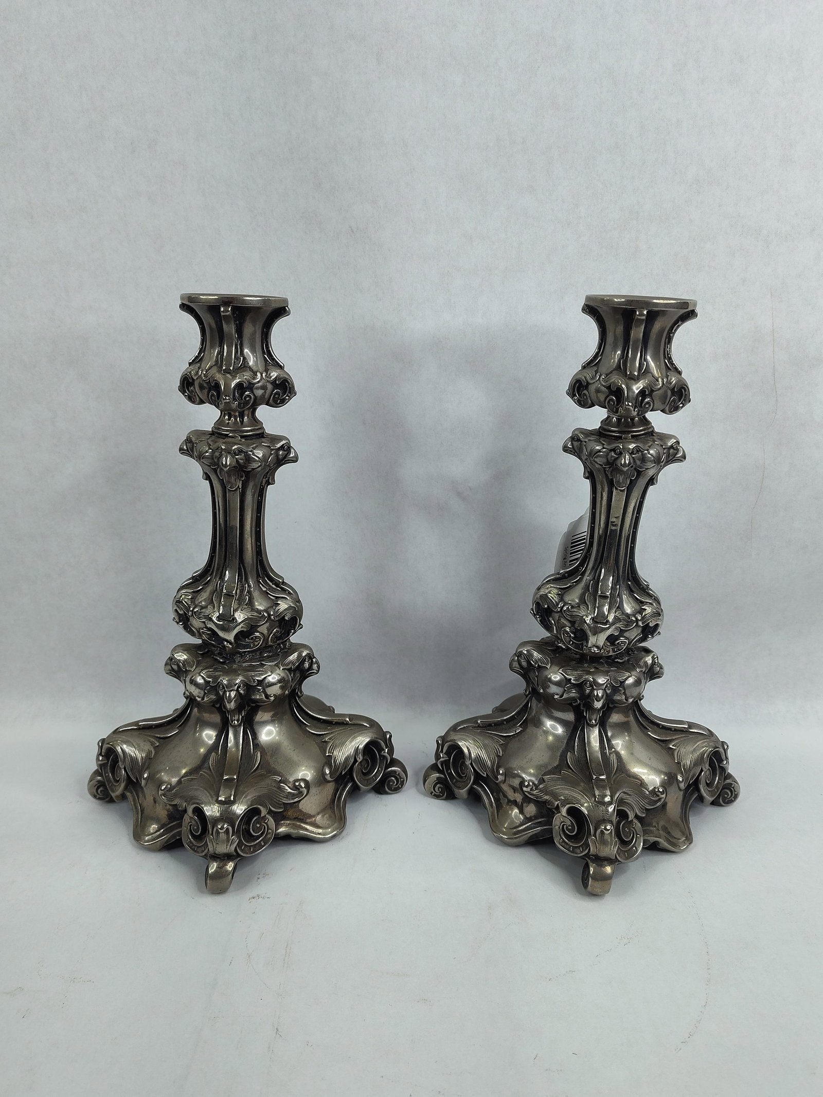 Baroque/Rococo Style Phoenix Head candlesticks - 8
