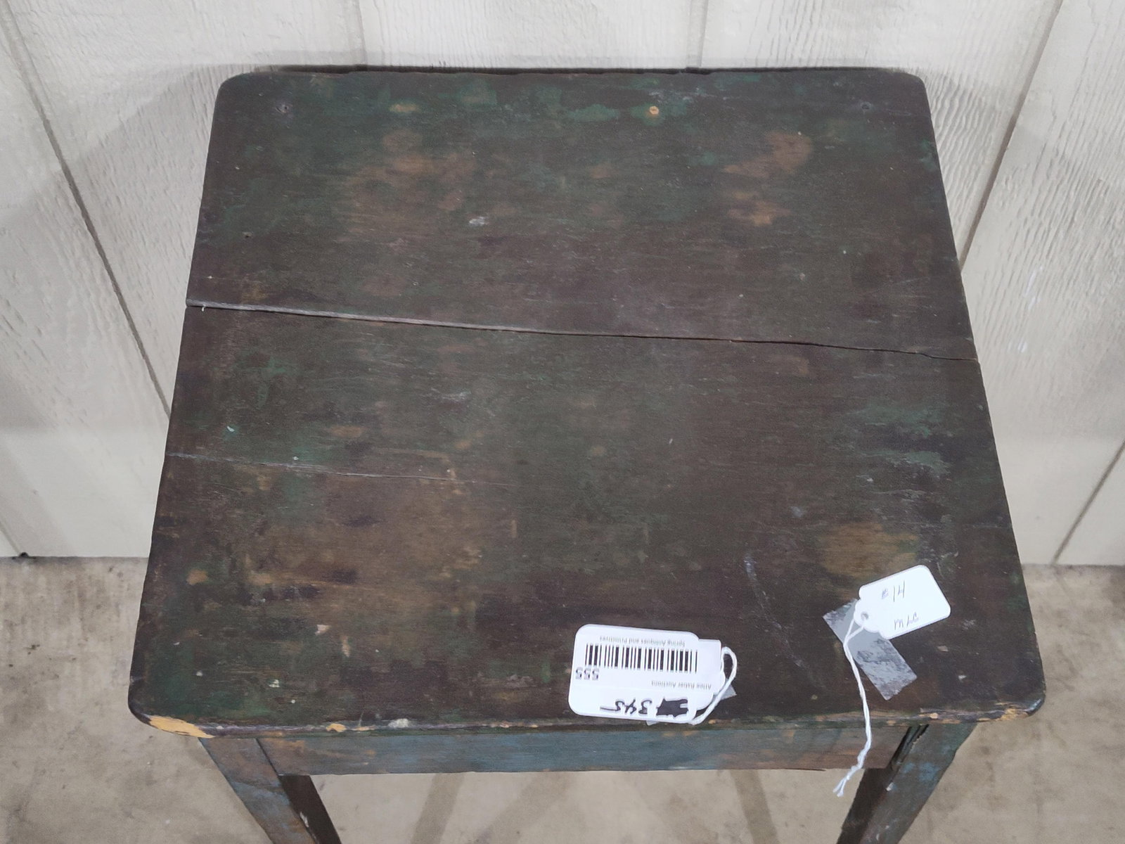 Primitive Painted Side Table - 2