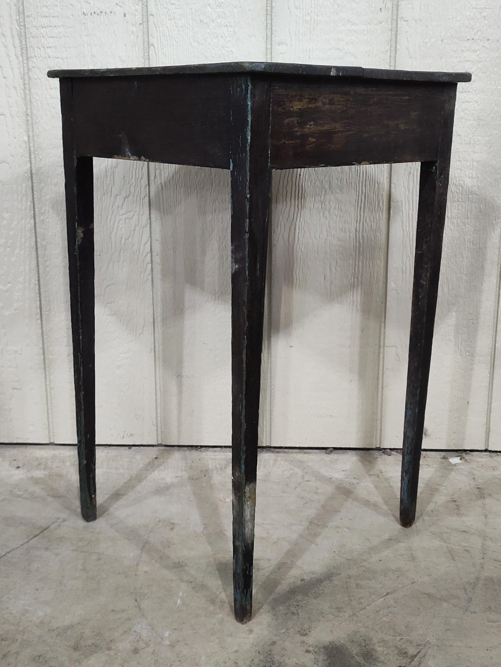 Primitive Painted Side Table - 5
