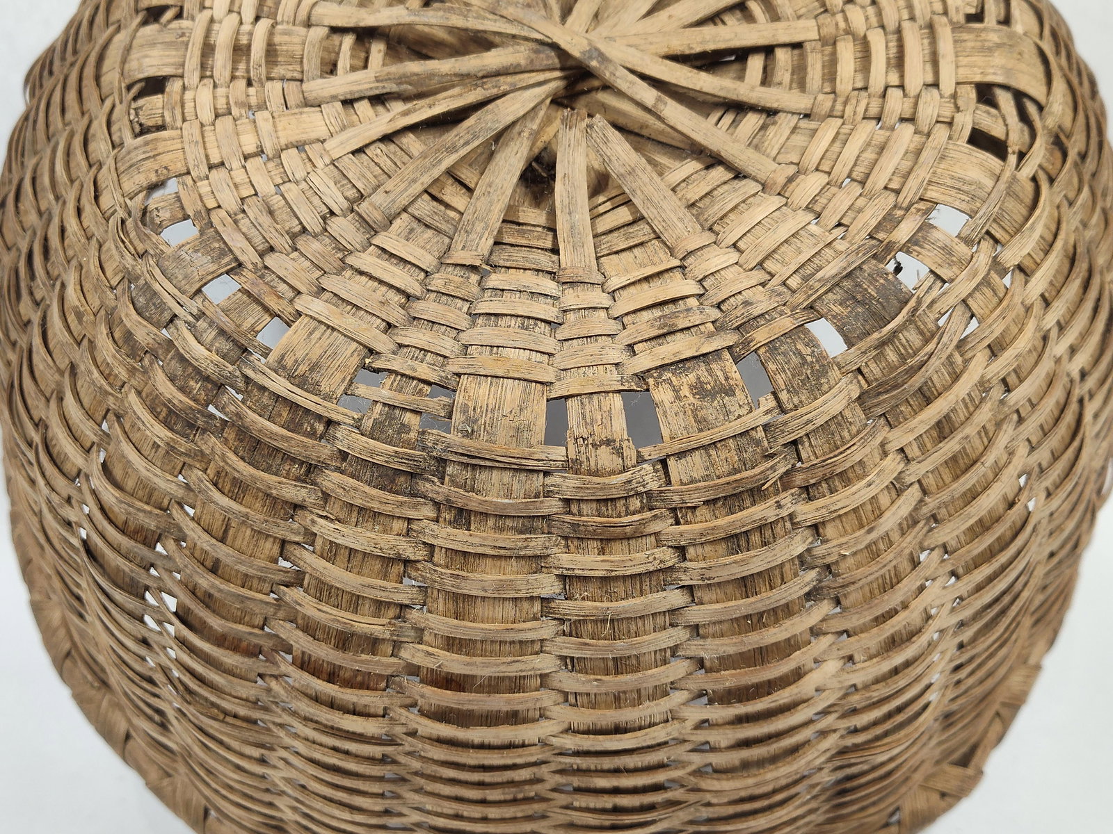 Primitive Woven Splint Basket - 5