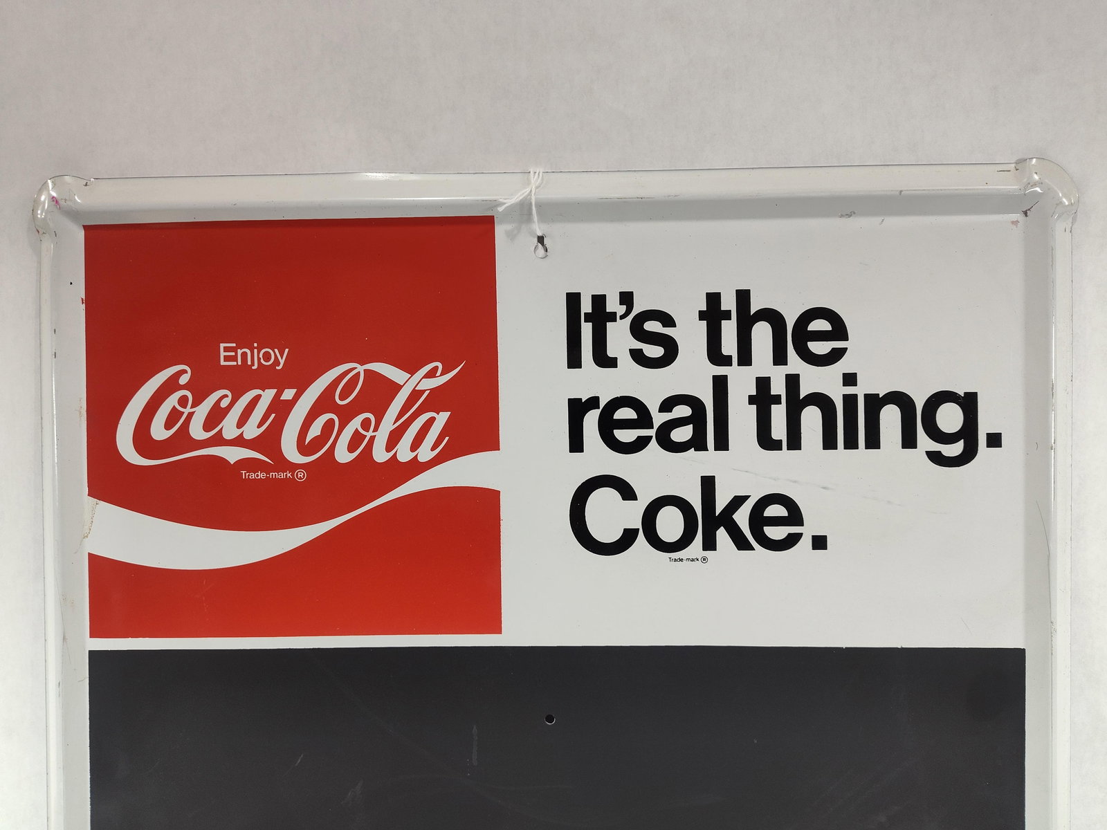 Coca-Cola menu sign - 2