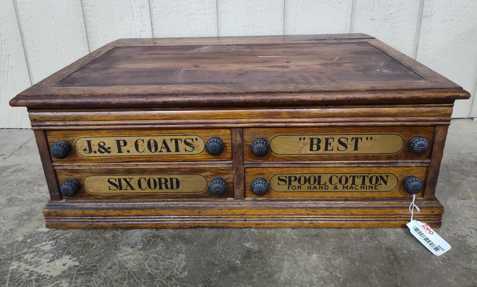 J&P Coats Country Store Slant Top Spool Cabinet (1 of 8)