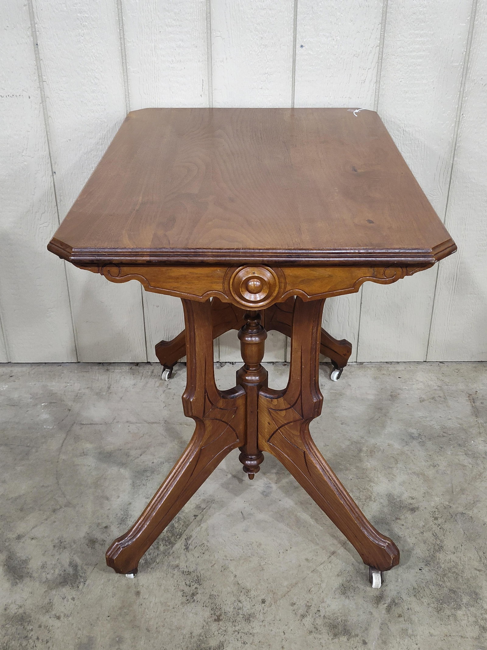 19th C. Victorian Walnut Table - 8