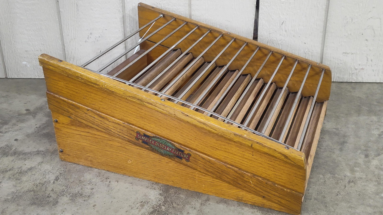 Copp & Frank Oak Country Store Simplex Display Counter Fixture (1 of 4)