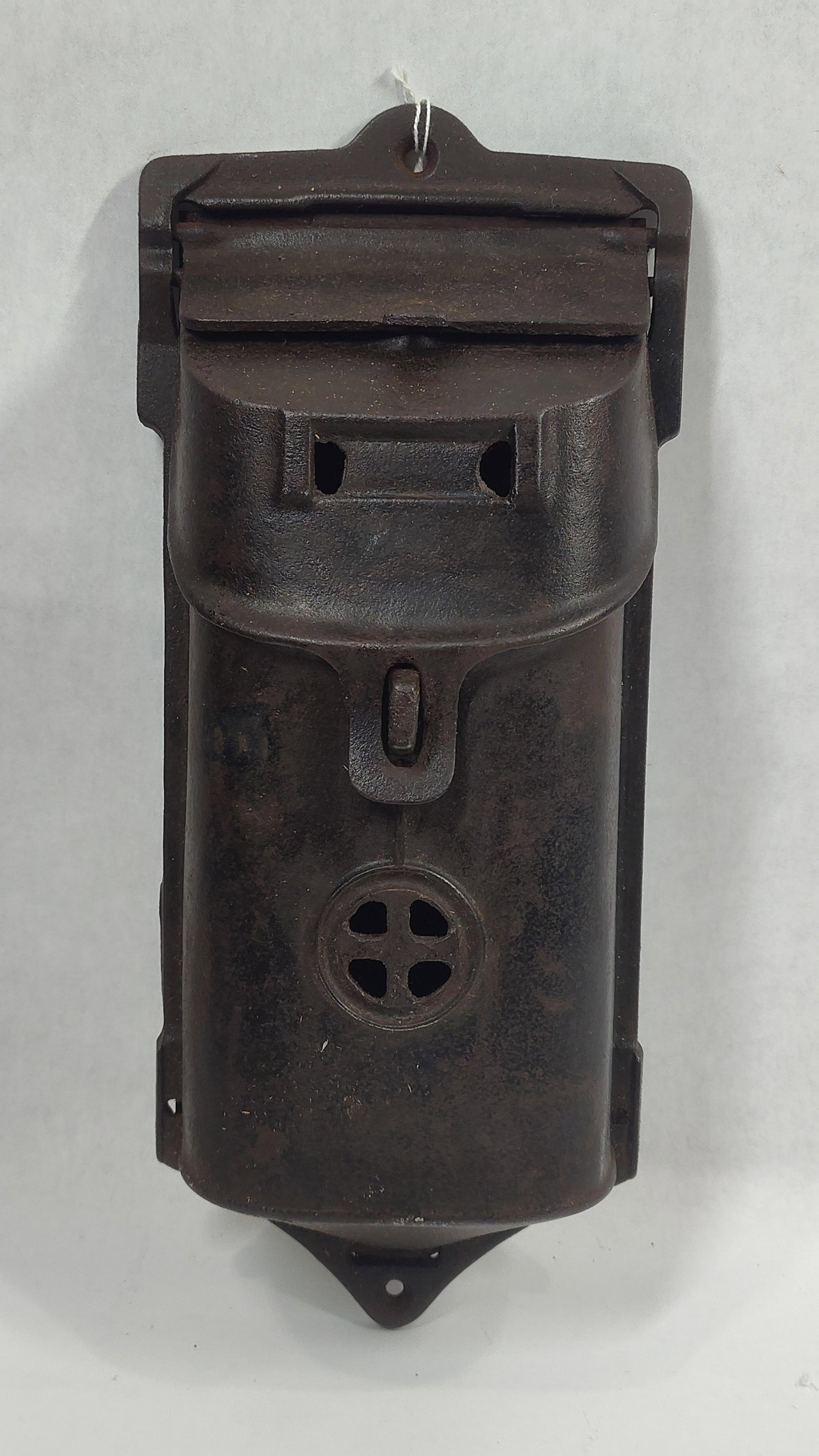 Griswold Cast Iron Mail Box: Erie Pa. Number 106A. 13.5x5