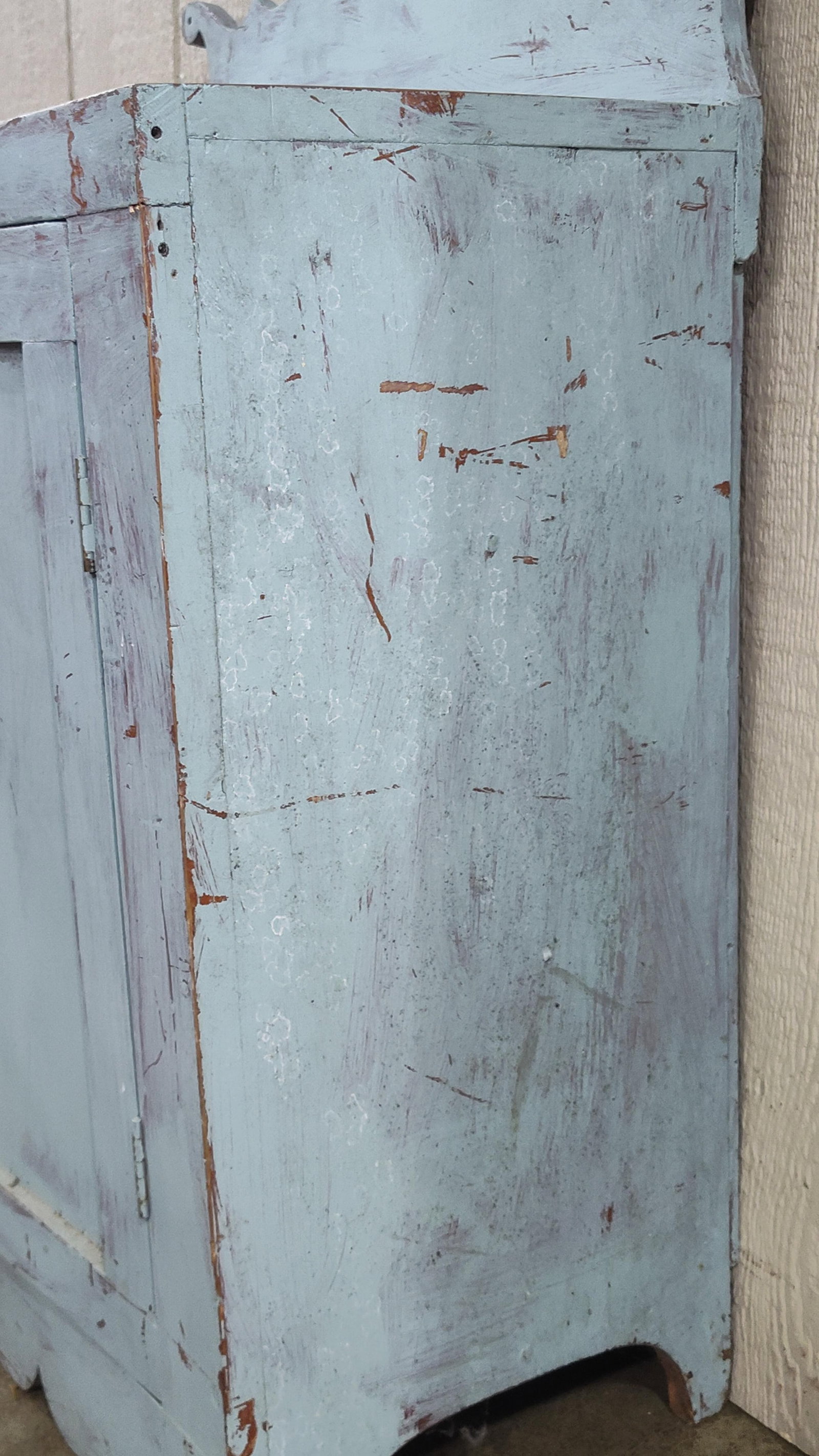 Primitive painted washstand - 7