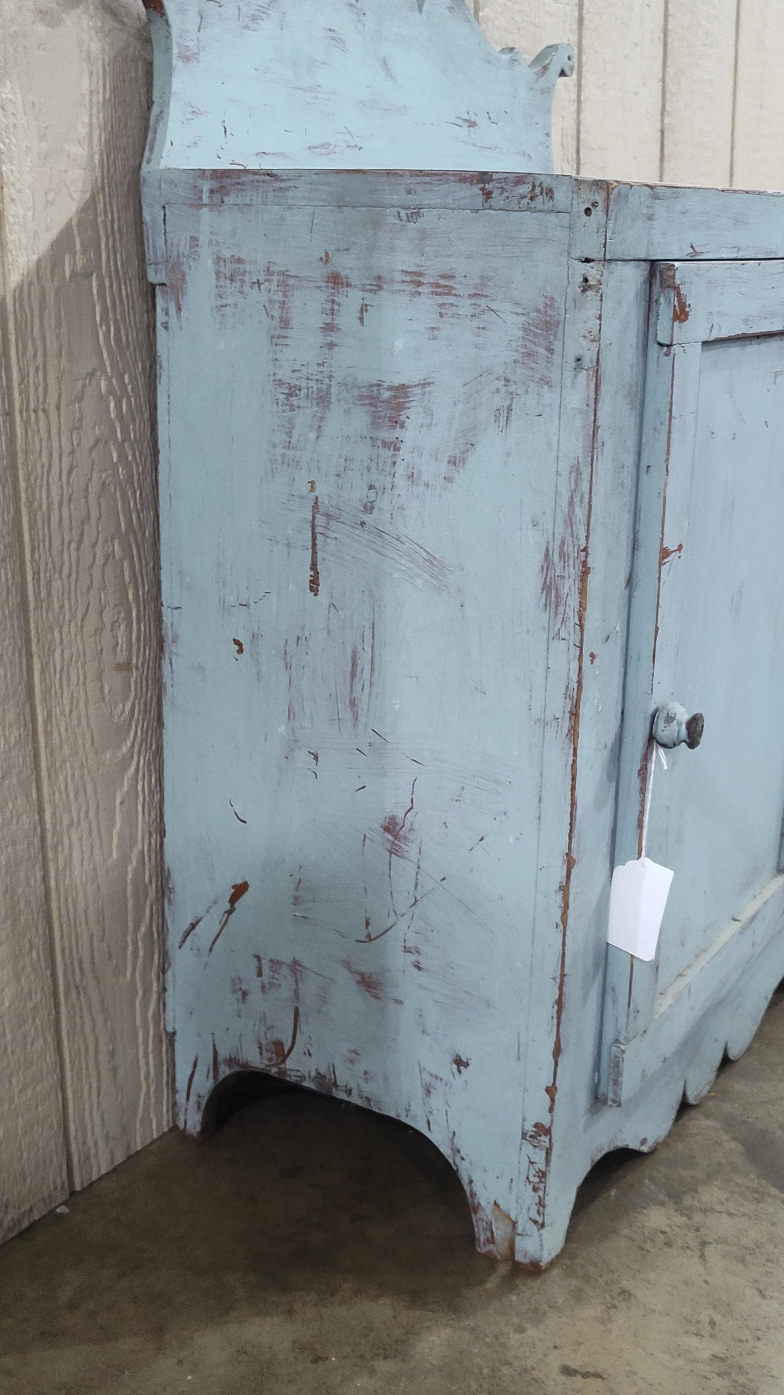 Primitive painted washstand - 8