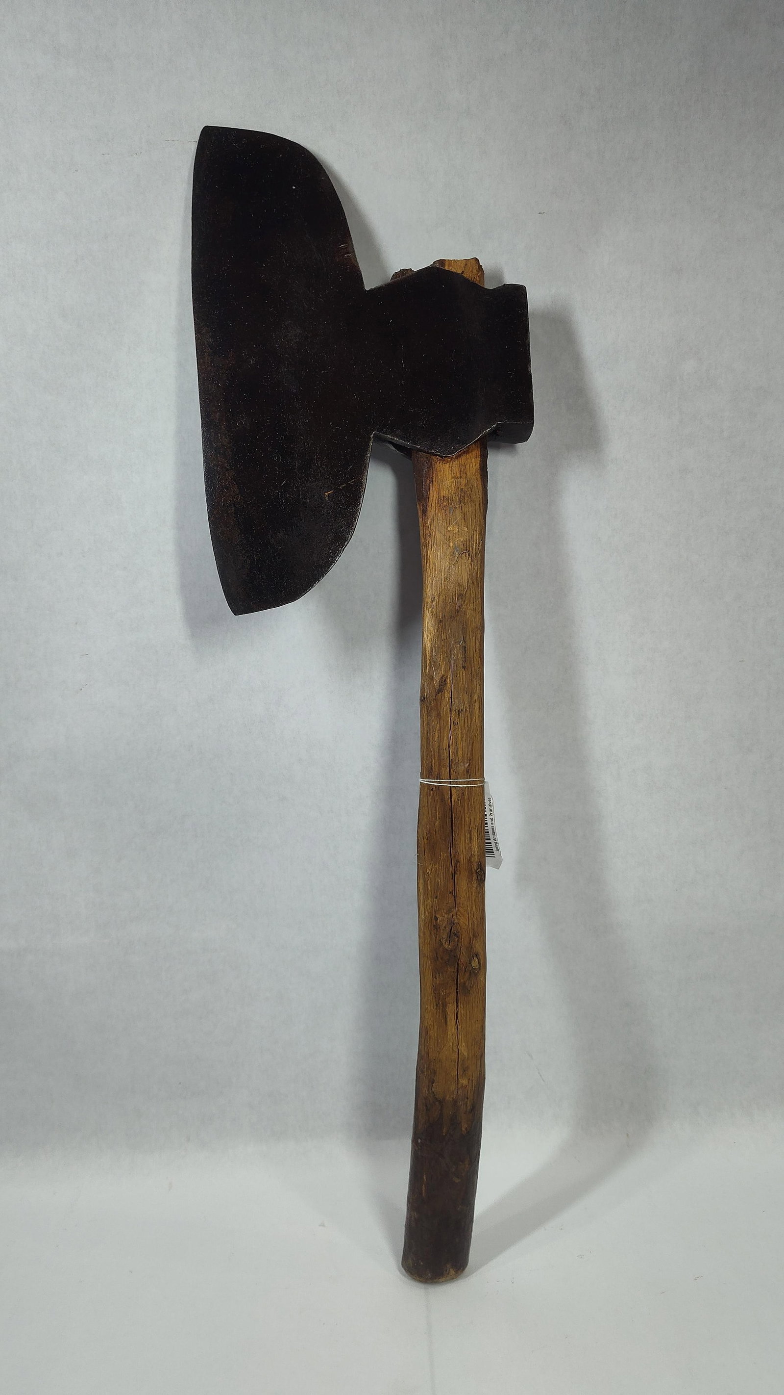 Hand Forged Broad Axe: 13.5x 9. inch blade. 27 inch handle. 