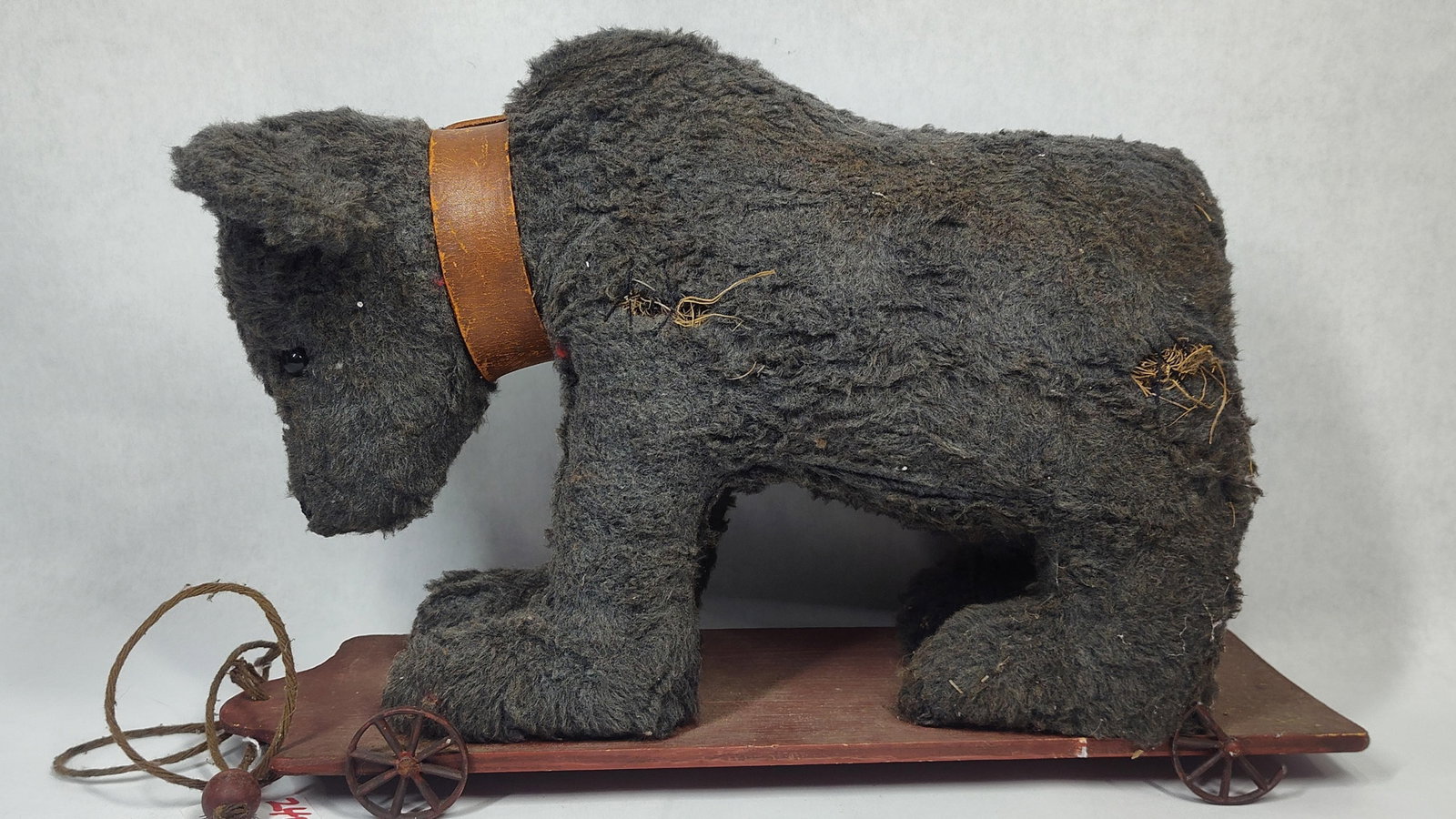 Mo Hair Handmade Bear Pull Toy (1 of 5)