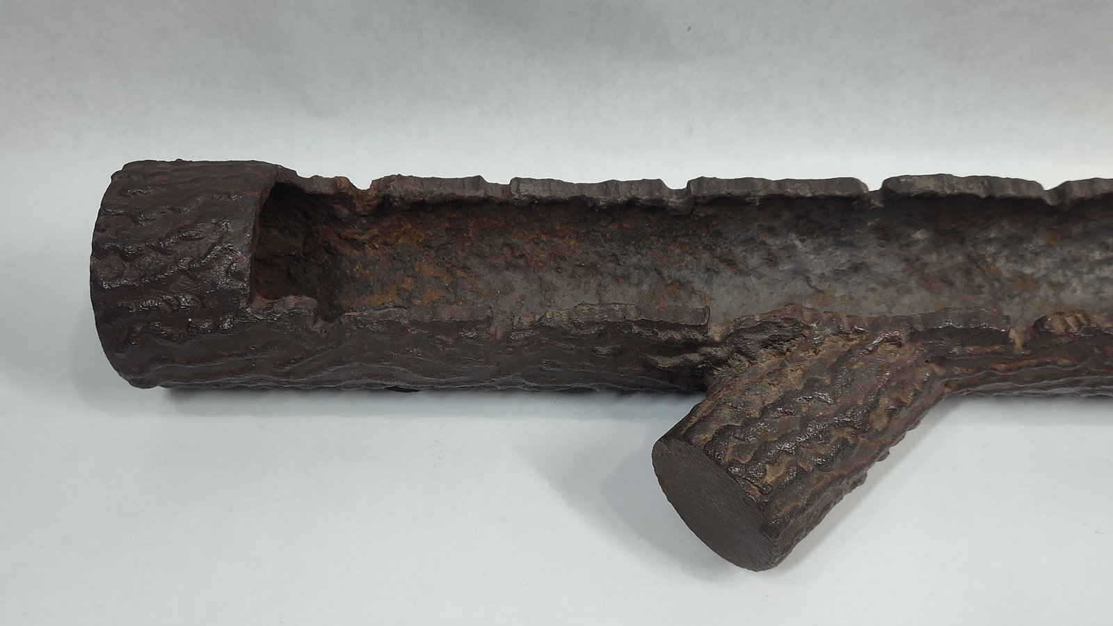 Cast Iron Log Vessel - 2