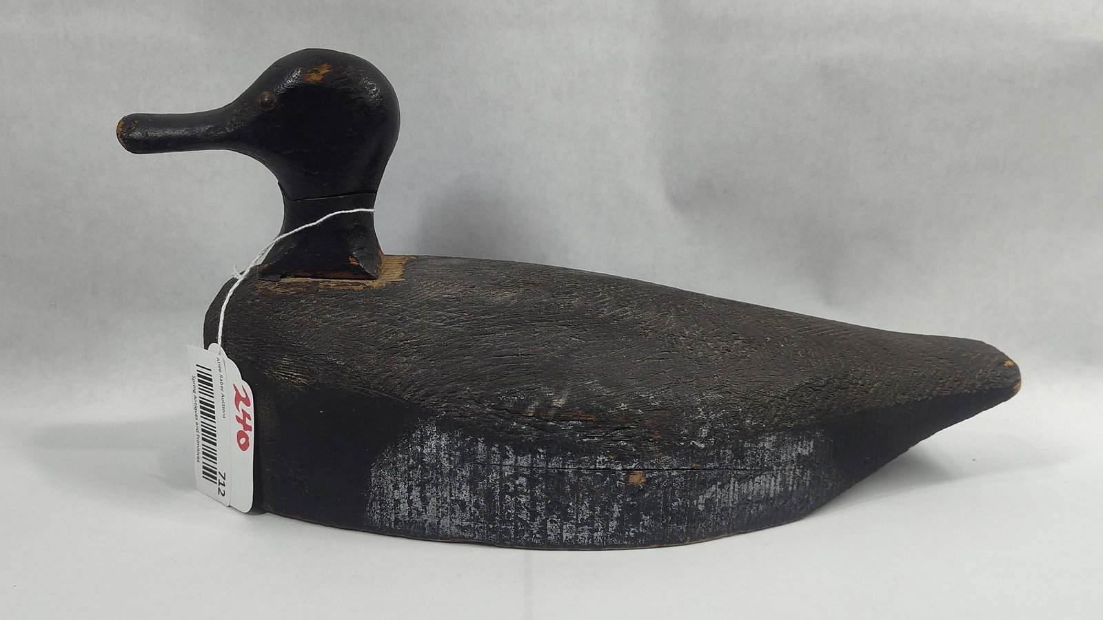 Wonderful Hand Carved Duck Decoy: 15x8x6
