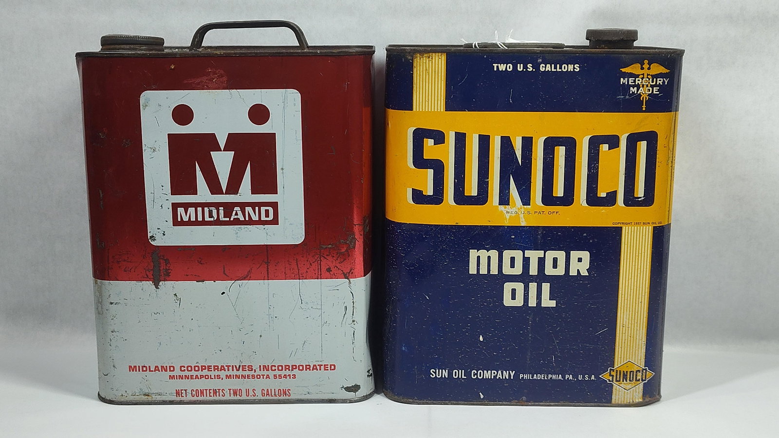 Sunoco & Midland 2gal cans - 4