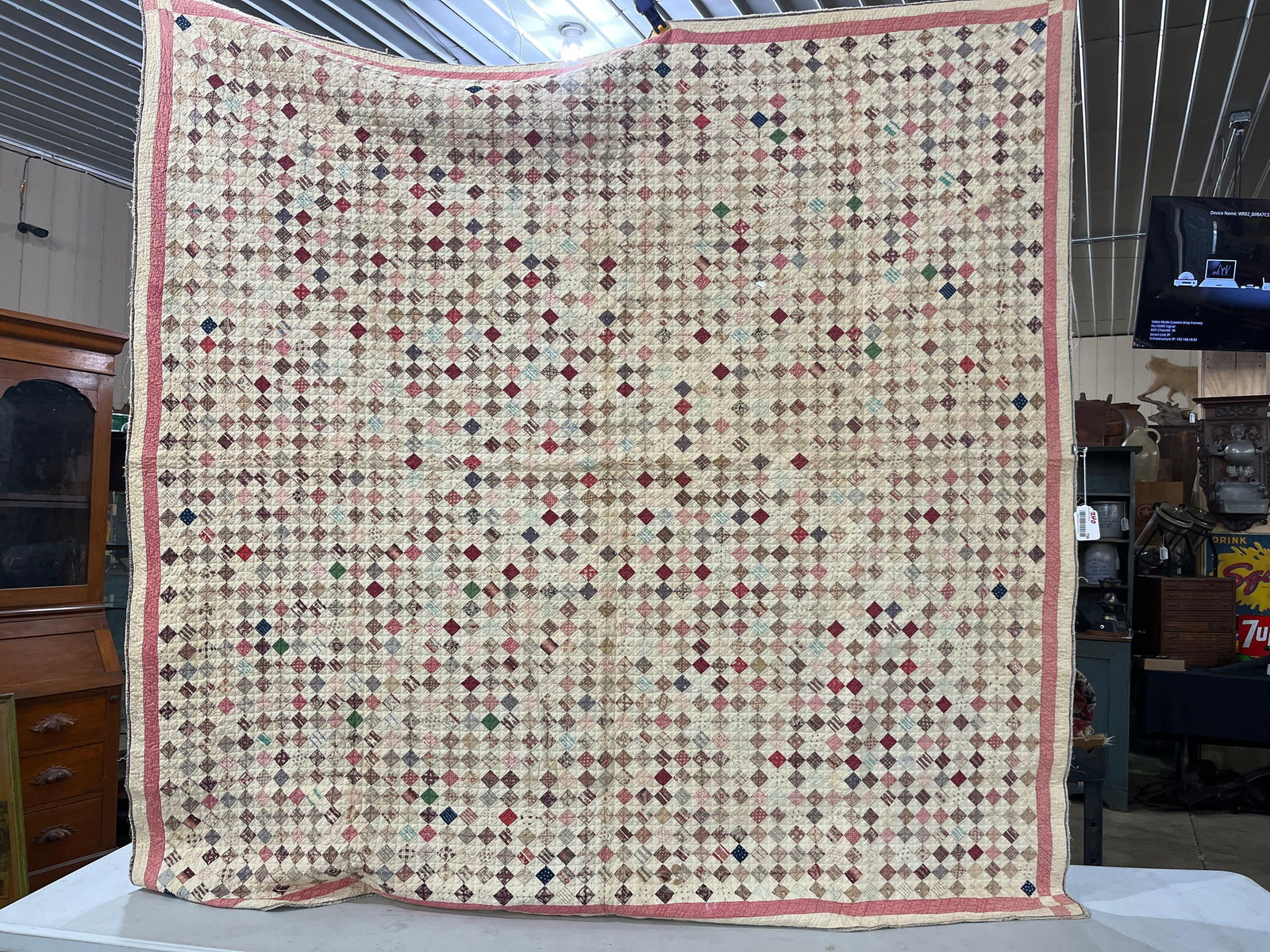9 Patch Hand Stitched Quilt - 2
