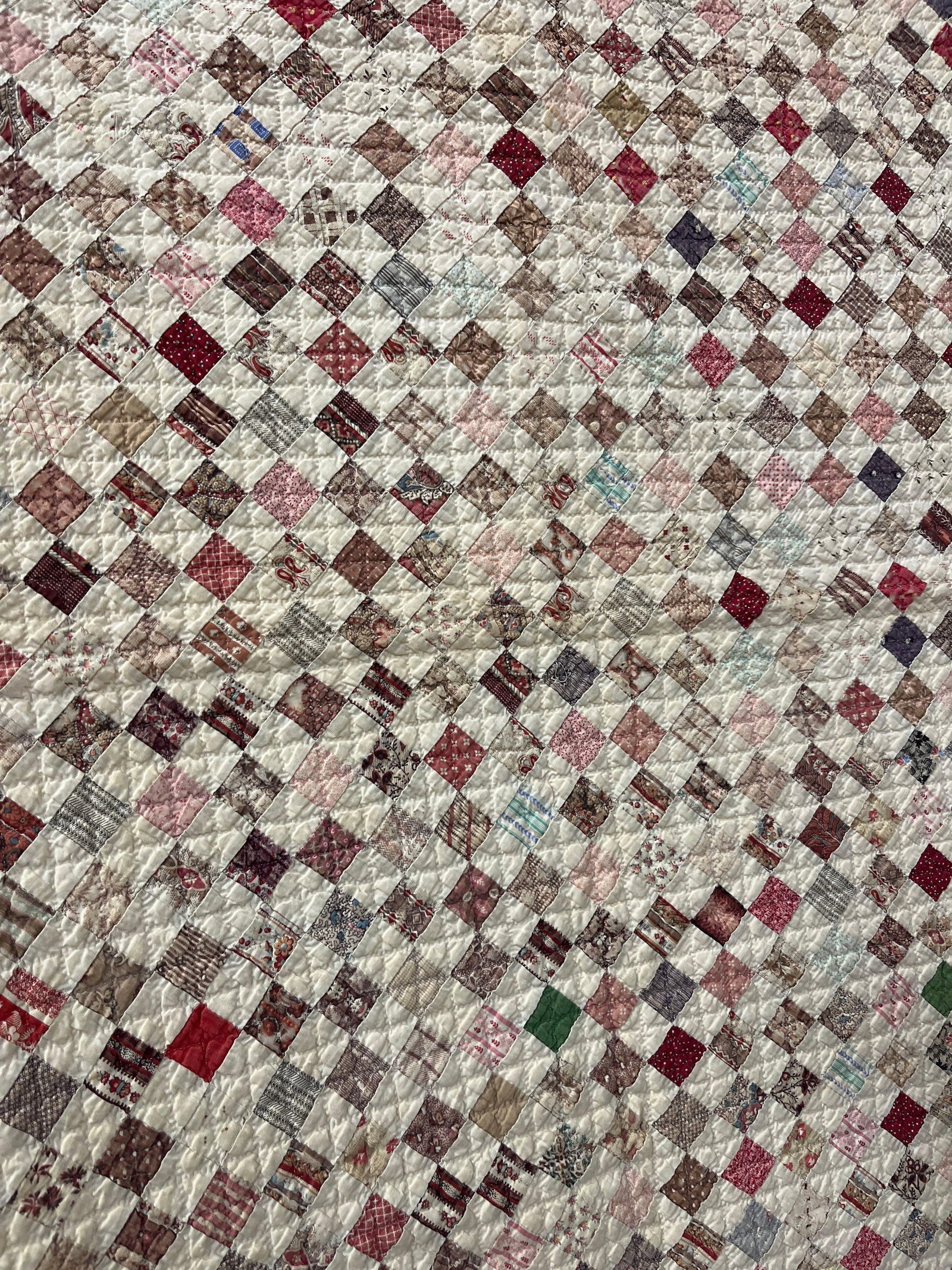 9 Patch Hand Stitched Quilt - 4