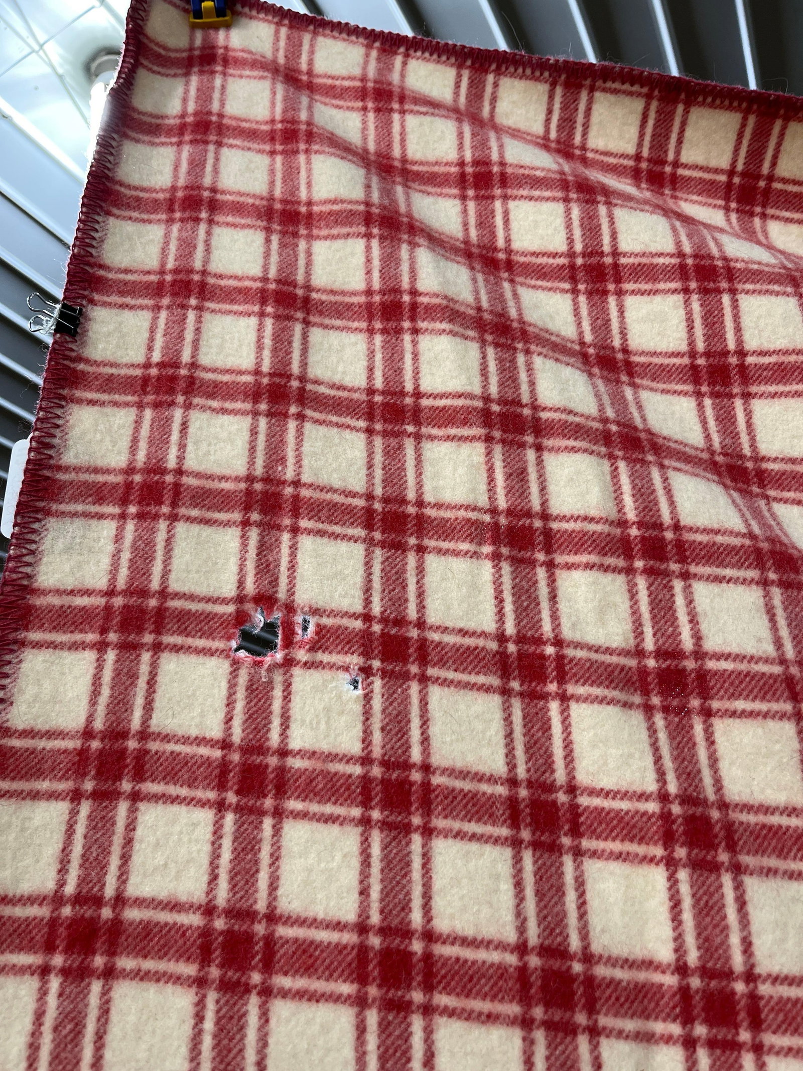 Lindsey Woolsy Gingham Coverlet - 3