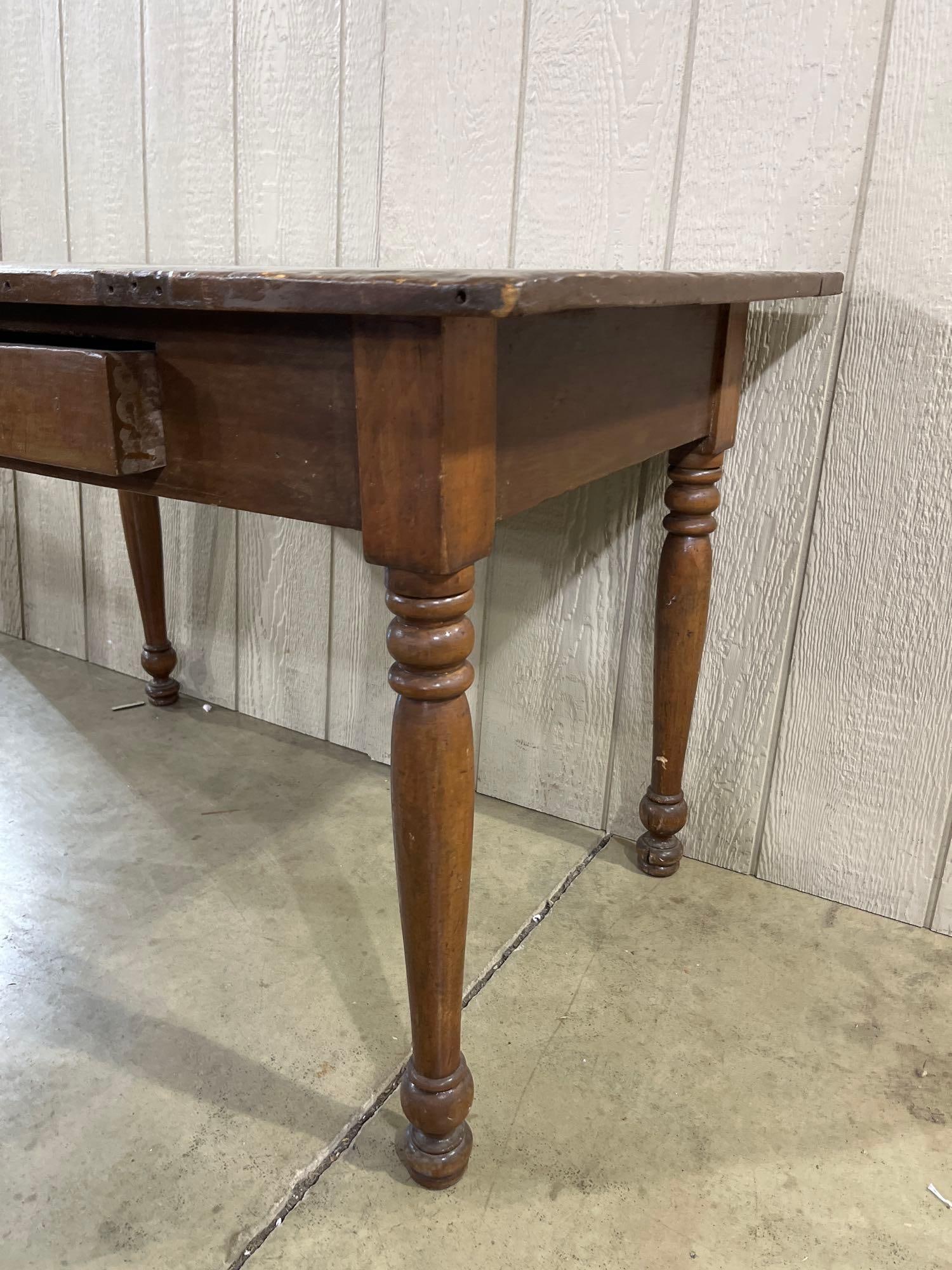 Farmhouse Painted One Drawer Table - 2