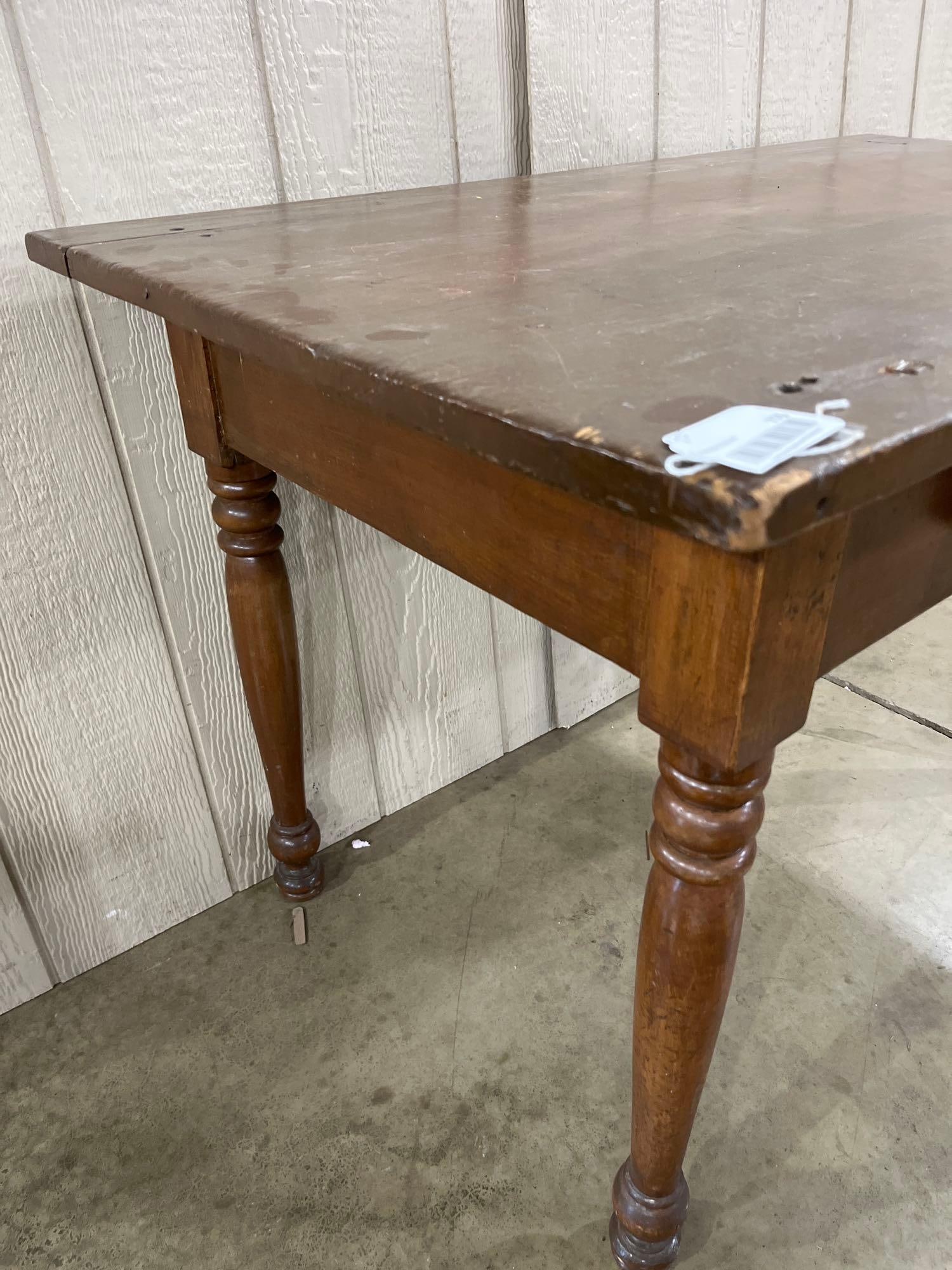 Farmhouse Painted One Drawer Table - 4
