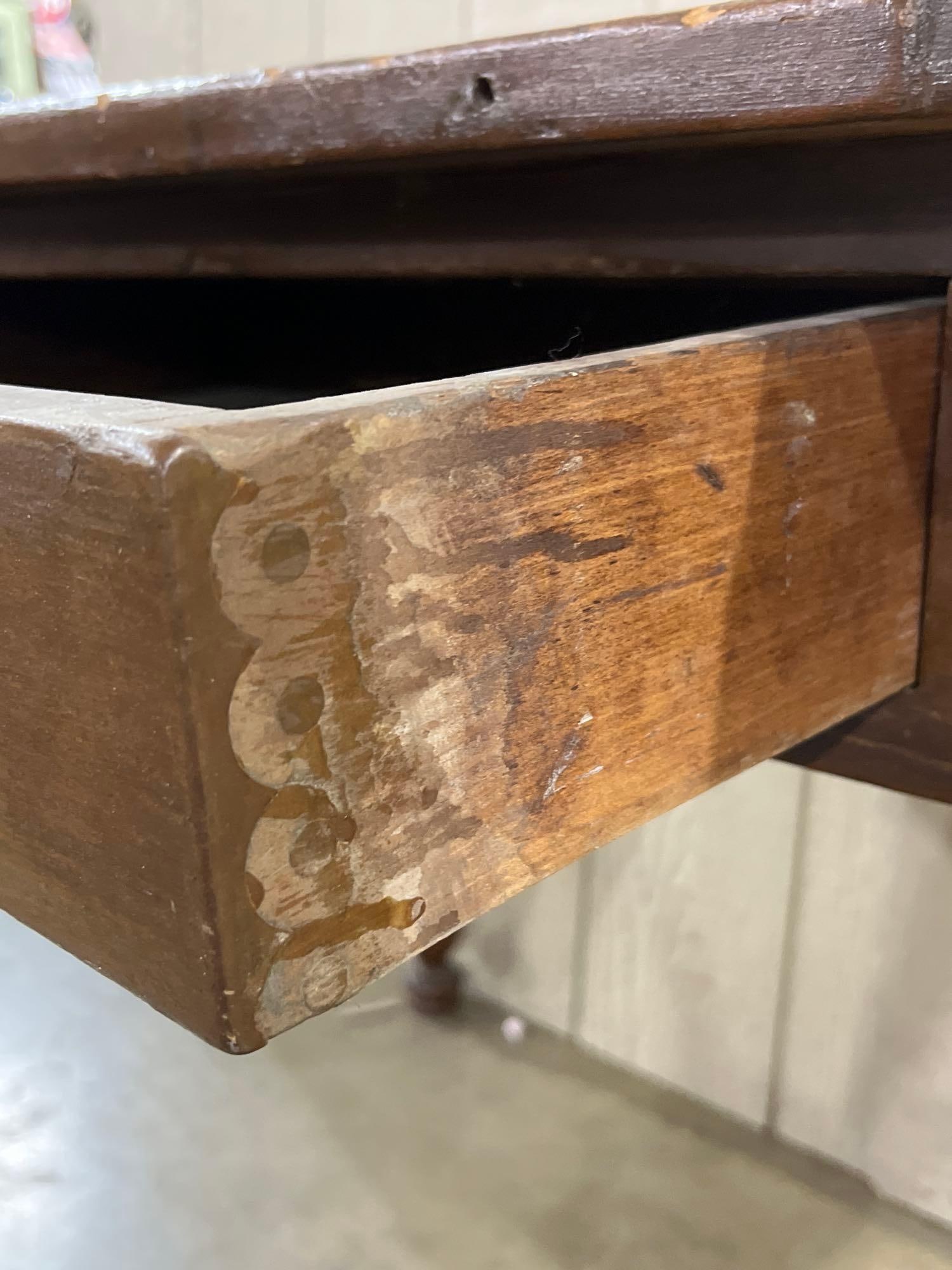 Farmhouse Painted One Drawer Table - 6
