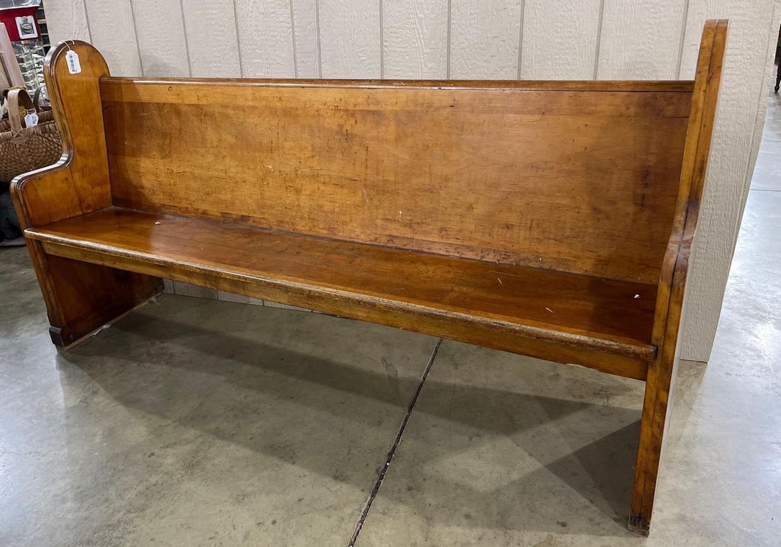 6 Ft Oak Pew (1 of 4)