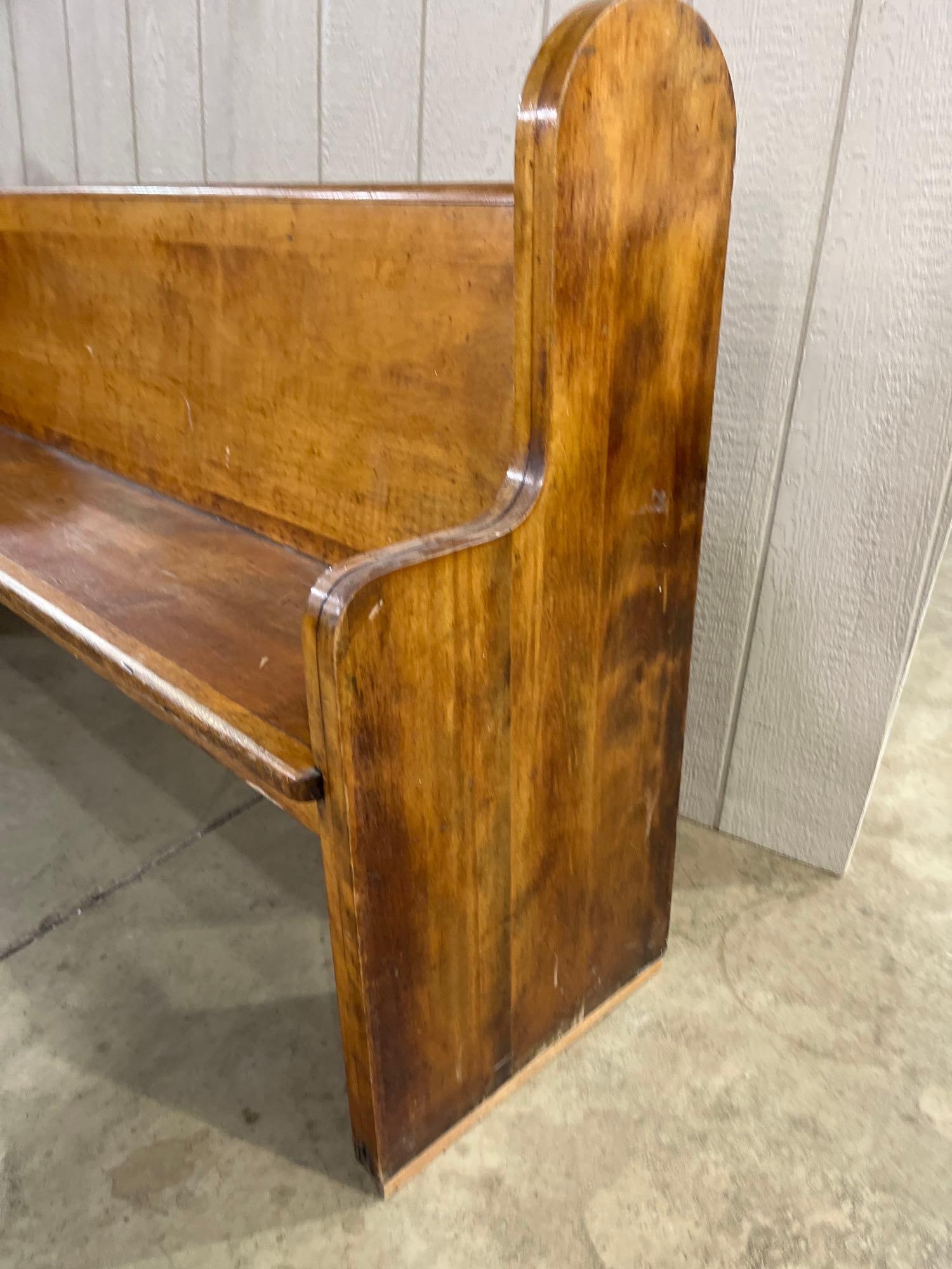 6 Ft Oak Pew - 2