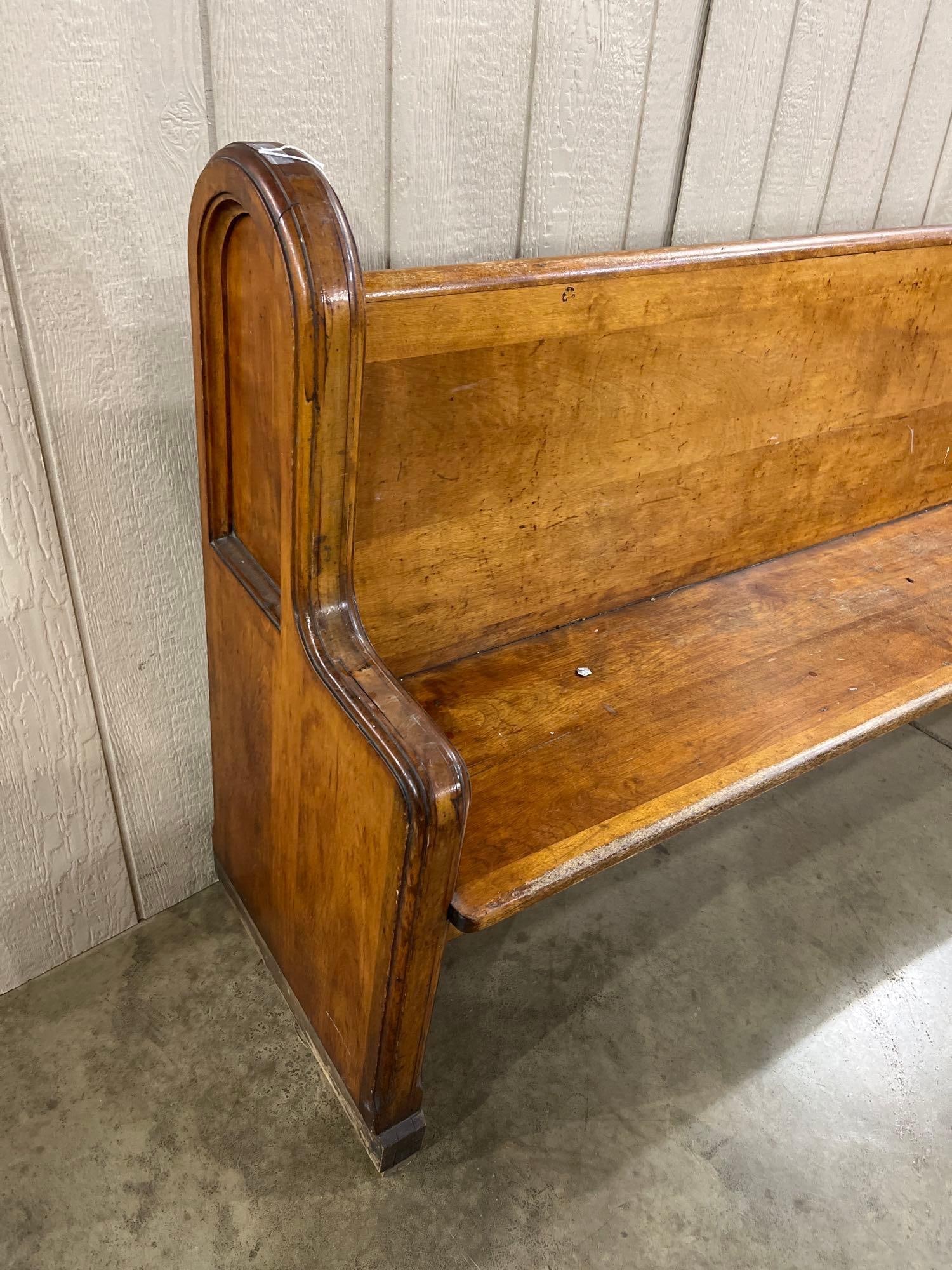 6 Ft Oak Pew - 3