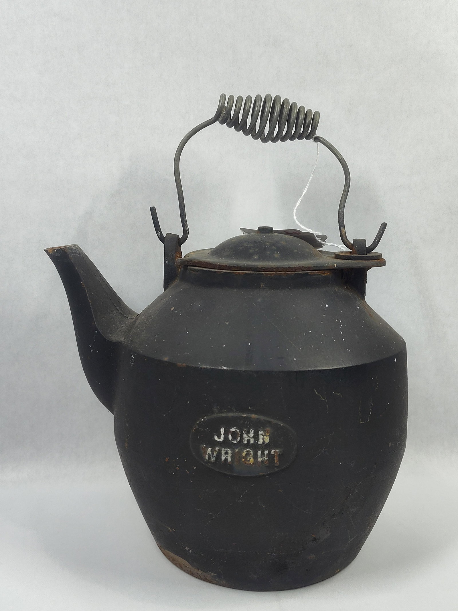 John Wright Cast Iron Wood Stove Kettle Humidifier (1 of 6)