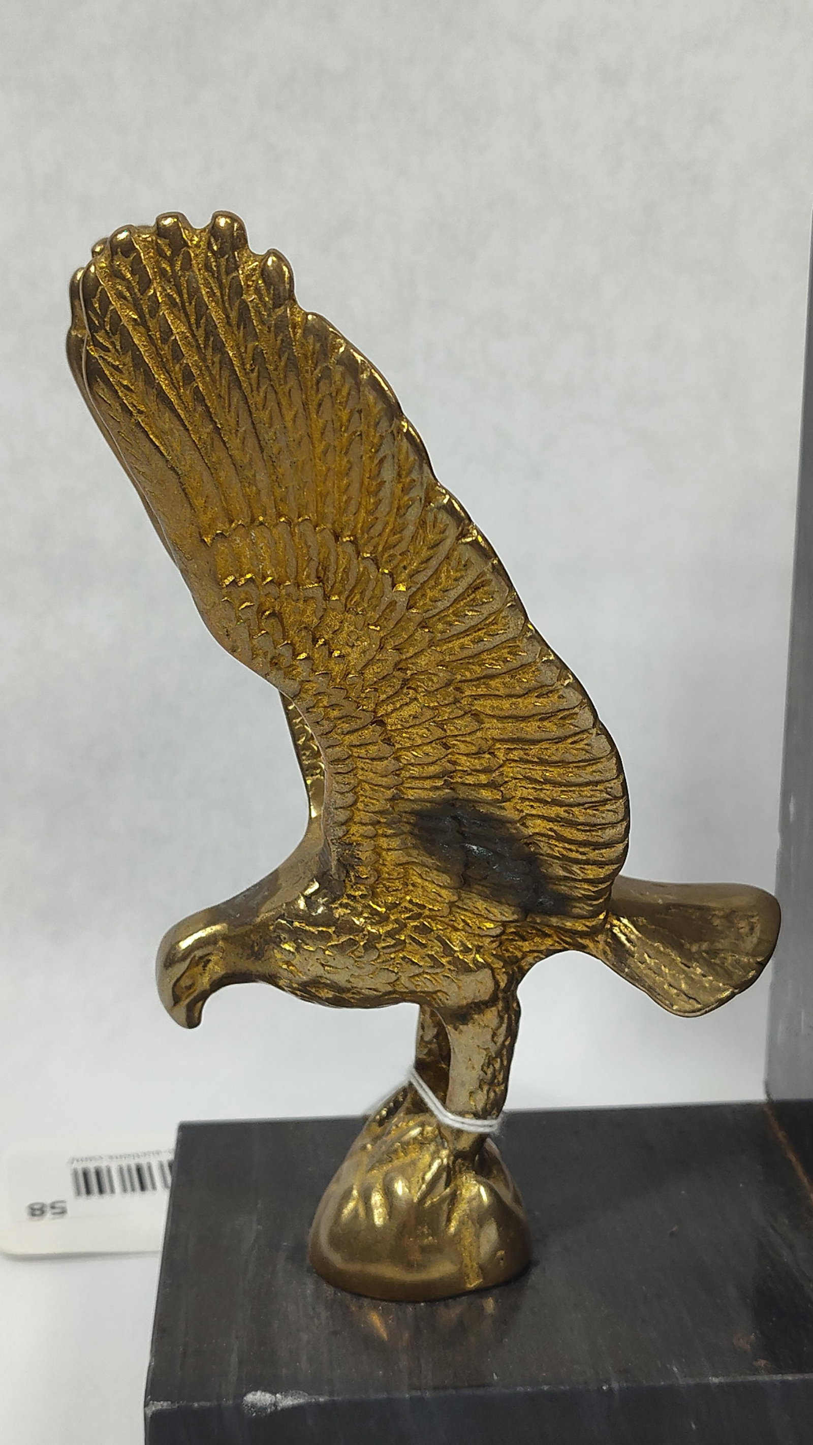 A Pair ofBrass Eagle and Marble Bookends - 4