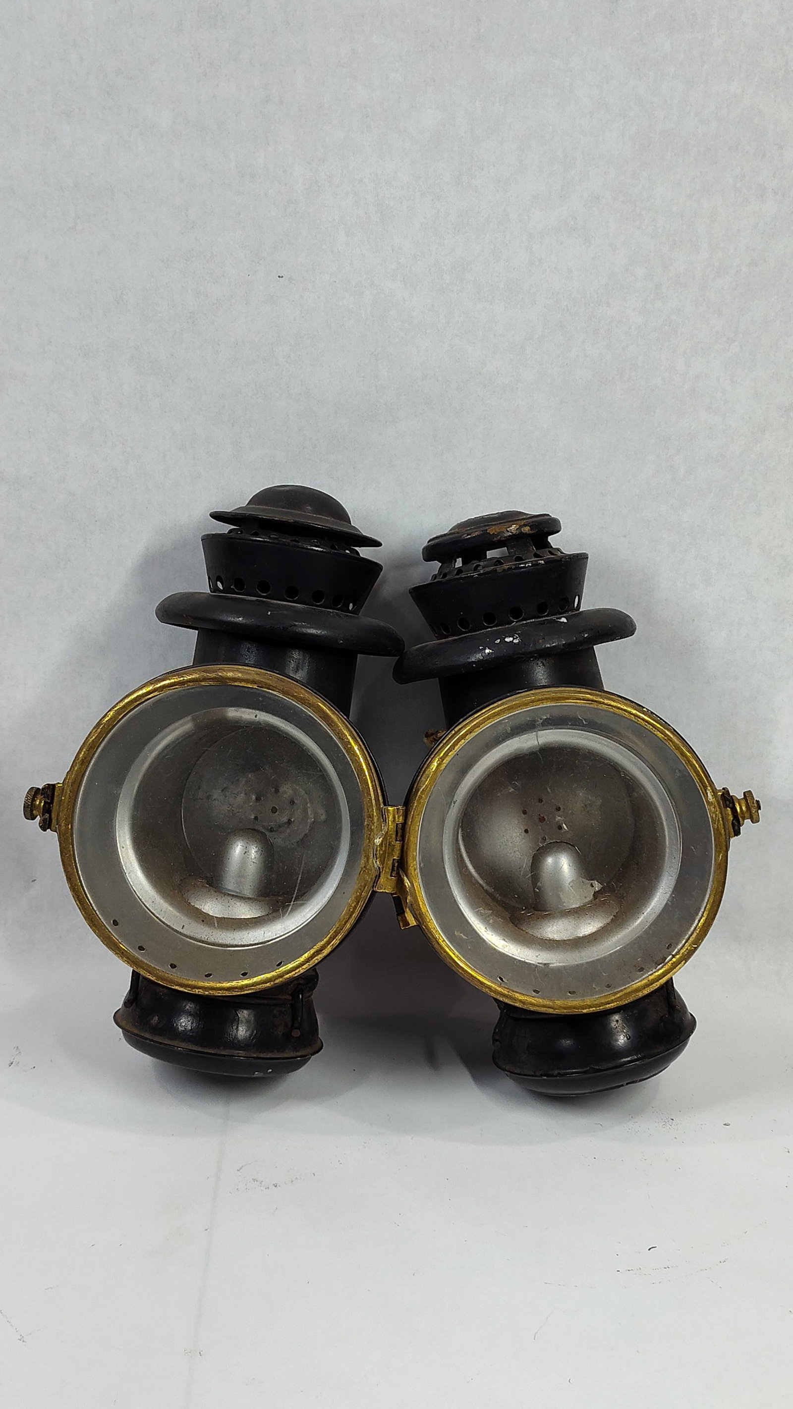 A Pair of Antique Kerosene Sidelamps in the Style of Dietz (1 of 4)