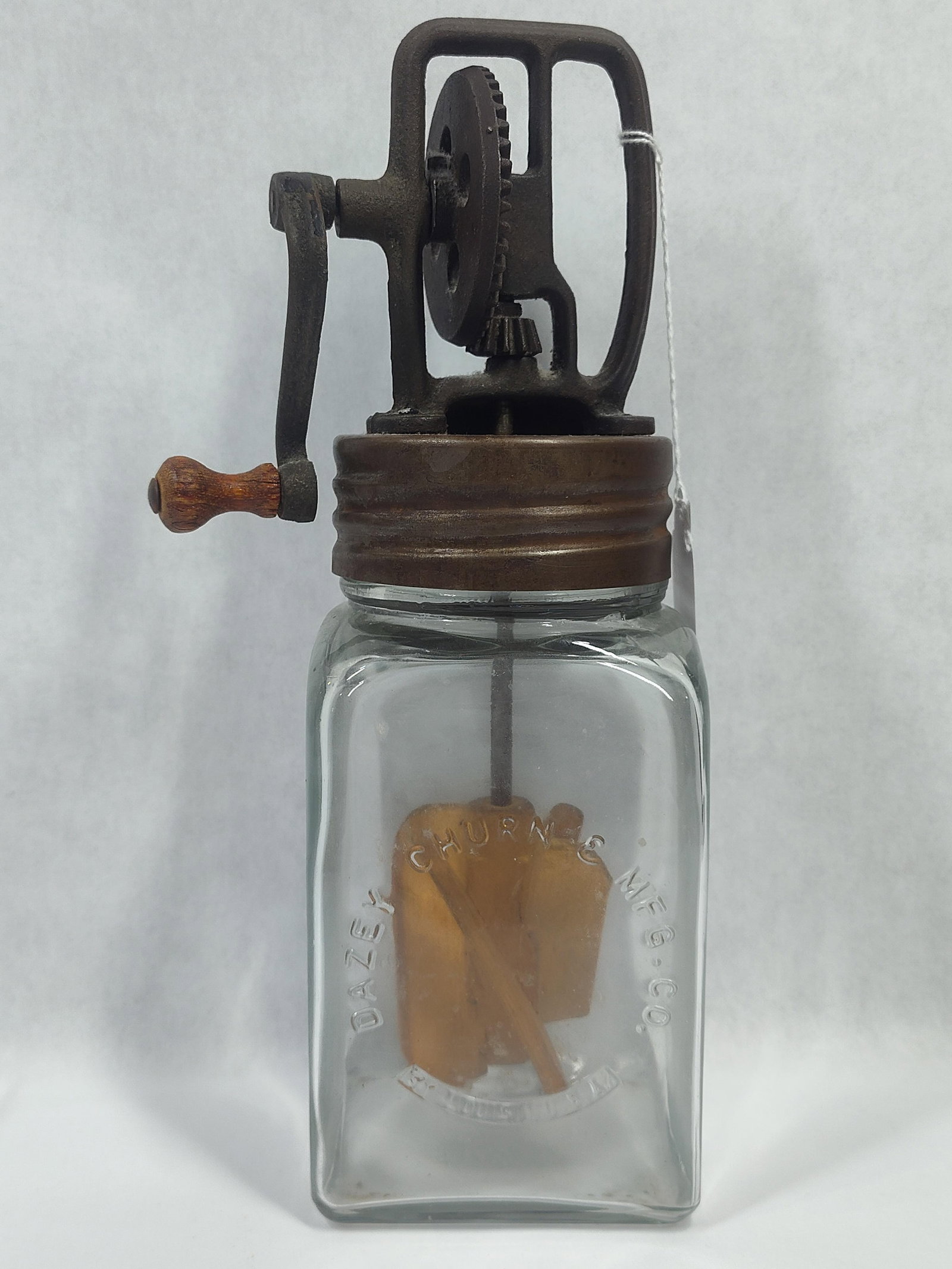 Antique Dazey Churn and Manufacturing Company Glass Butter Churn (1 of 4)