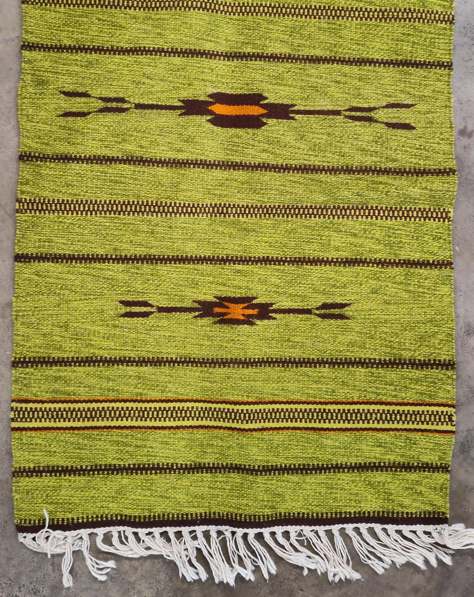 Southwestern Style Zapotec Wool Flat-Weave Runner (1 of 4)