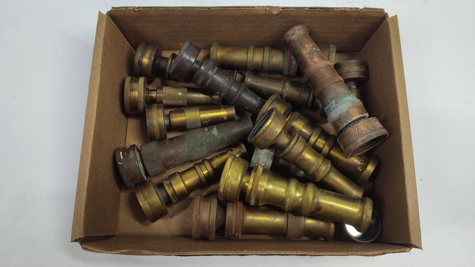 Approximately 18 to 20Brass Garden Hose Nozzles (1 of 2)