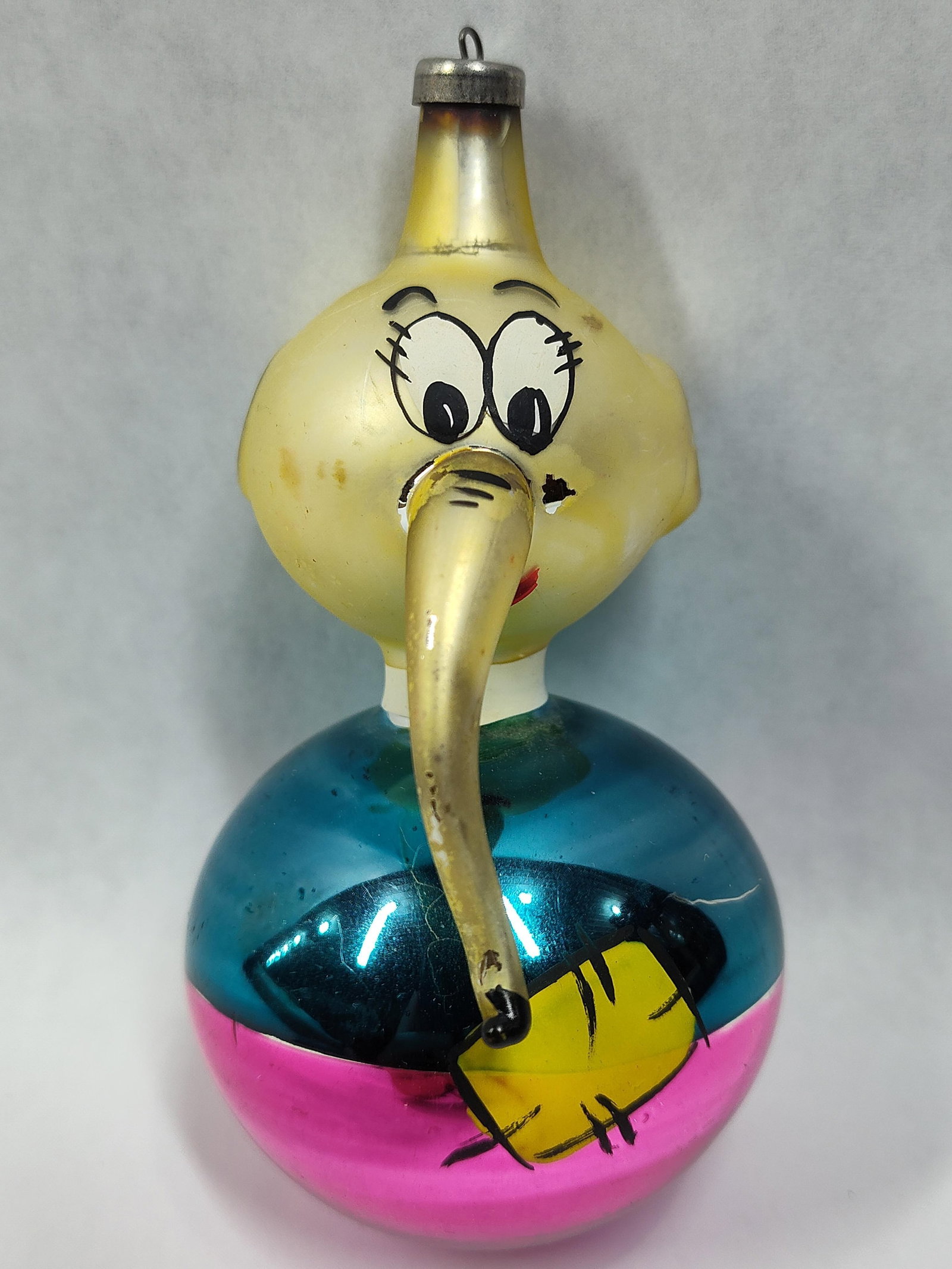 Mid-Century Hand-Blown Glass Figural Character Christmas Ornament (1 of 4)