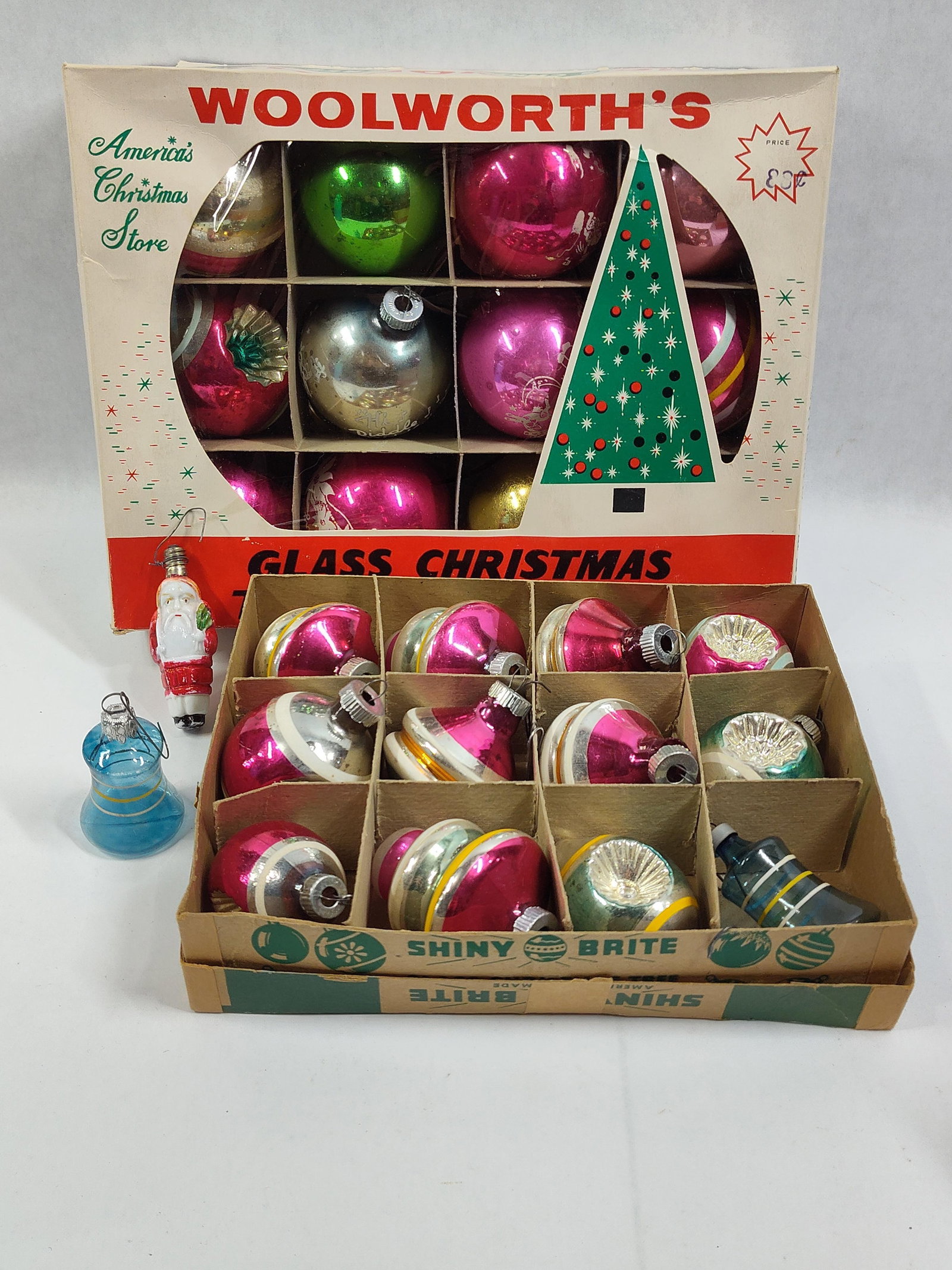 Glass Christmas Ornaments Including Woolworths and Shiny Brite Examples (1 of 4)