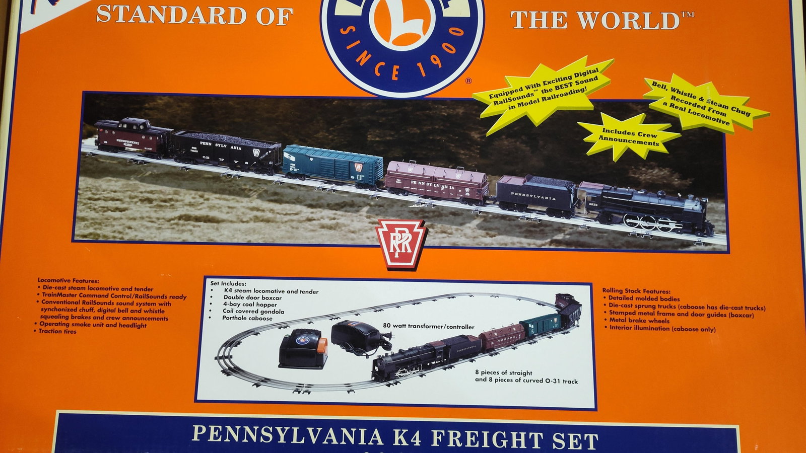 Lionel Pennsylvania K4 Freight Set Model 6-31902 in Original Box (1 of 2)