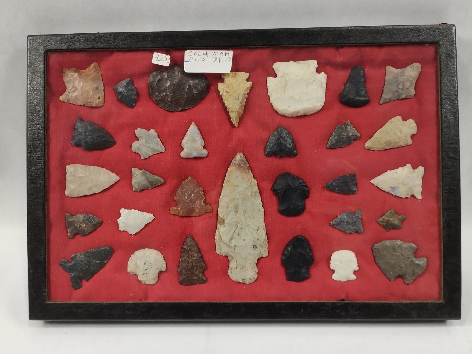 28 Native American Lithic Artifacts from Columbiana and Mahoning Counties, Ohio (1 of 3)