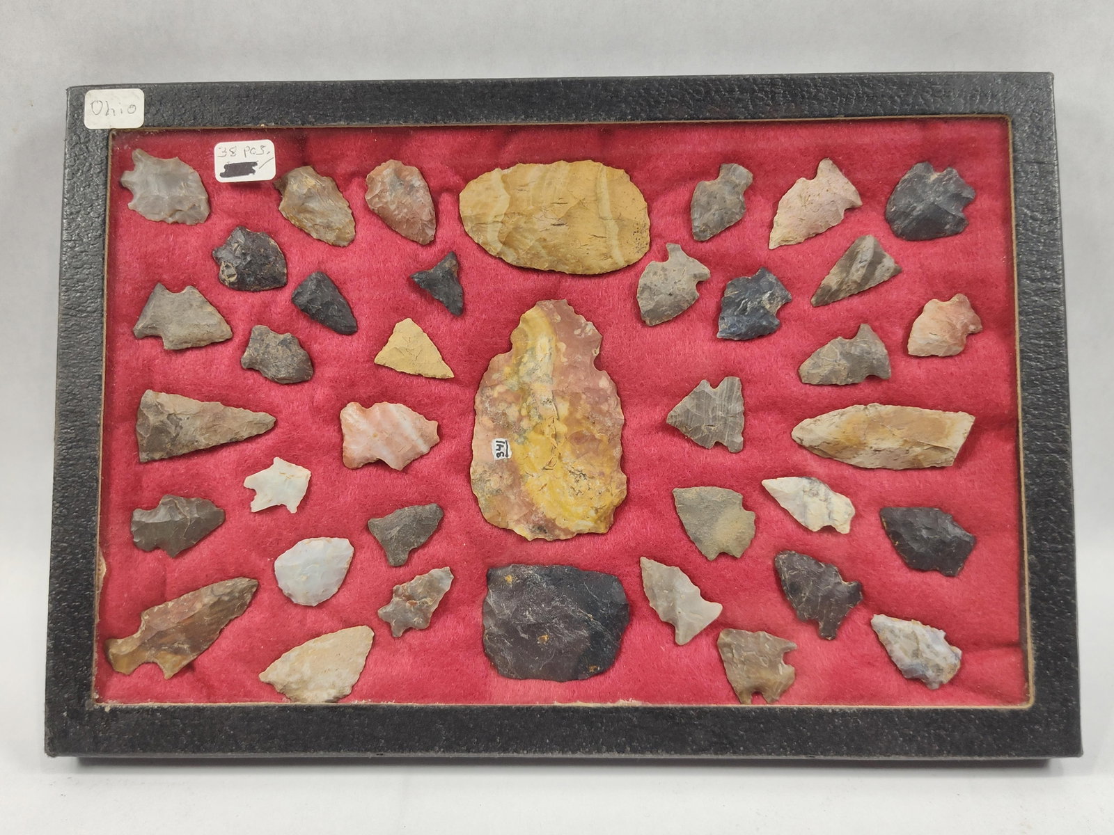 Thirty-Eight Prehistoric Lithic Projectile Points and Tools from Ohio (1 of 4)