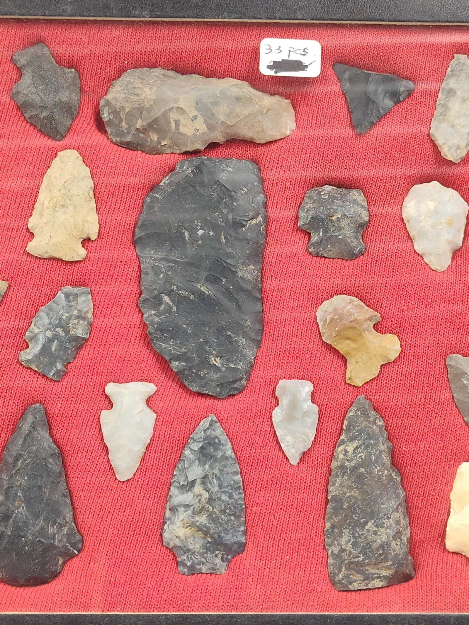 33 Native American Projectile Points and Lithic Tools, Ohio - 3