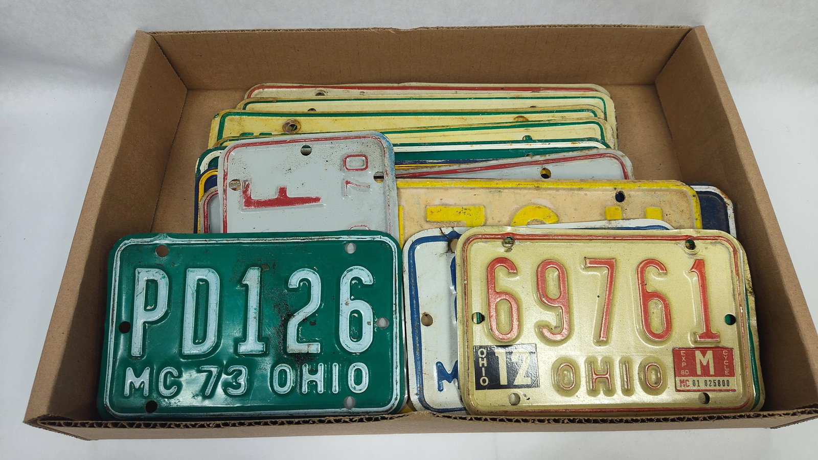 Ohio Motorcycle License Plates (1 of 2)