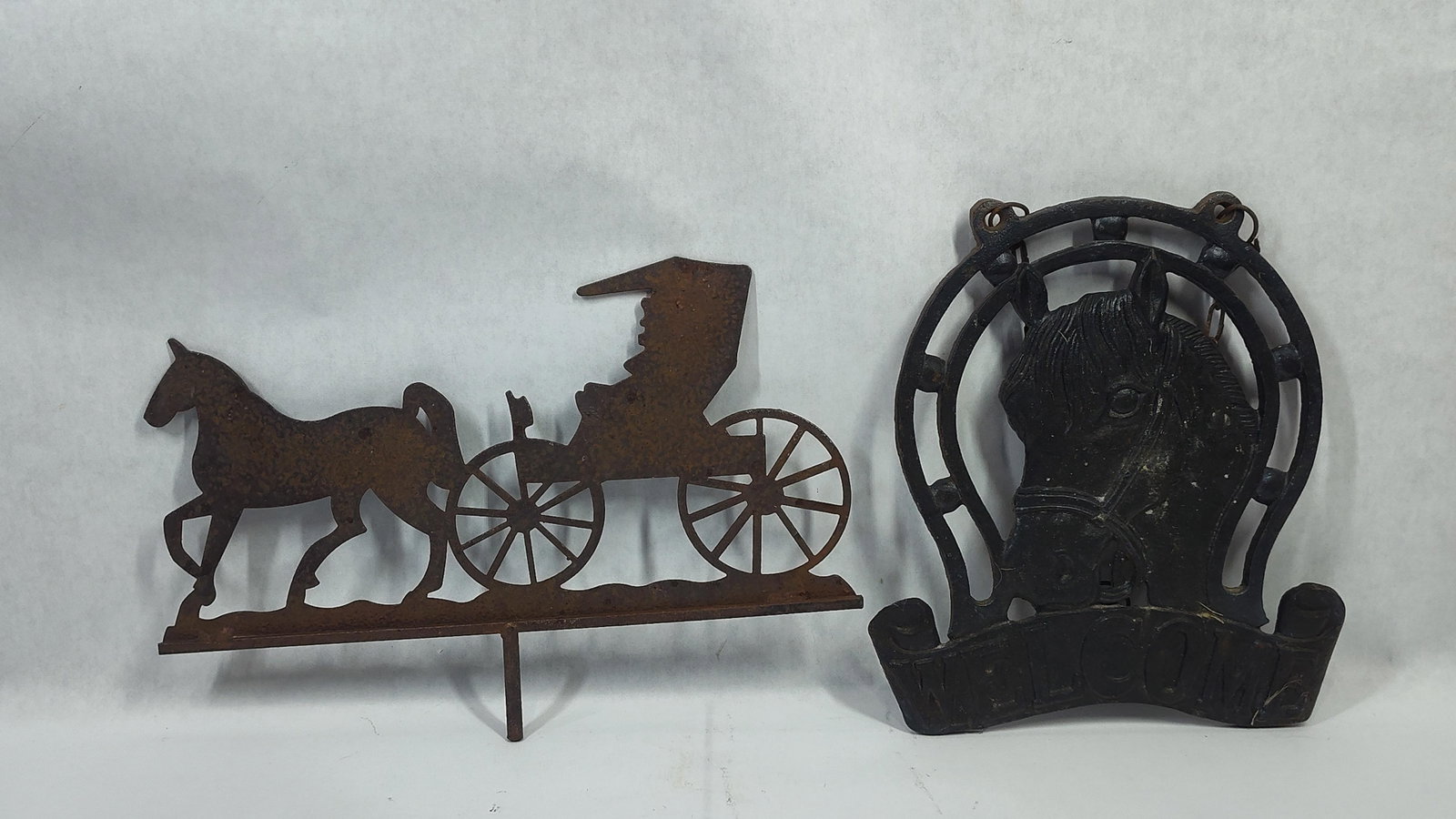 Two Horse-Themed Decorative Metal Items (1 of 4)